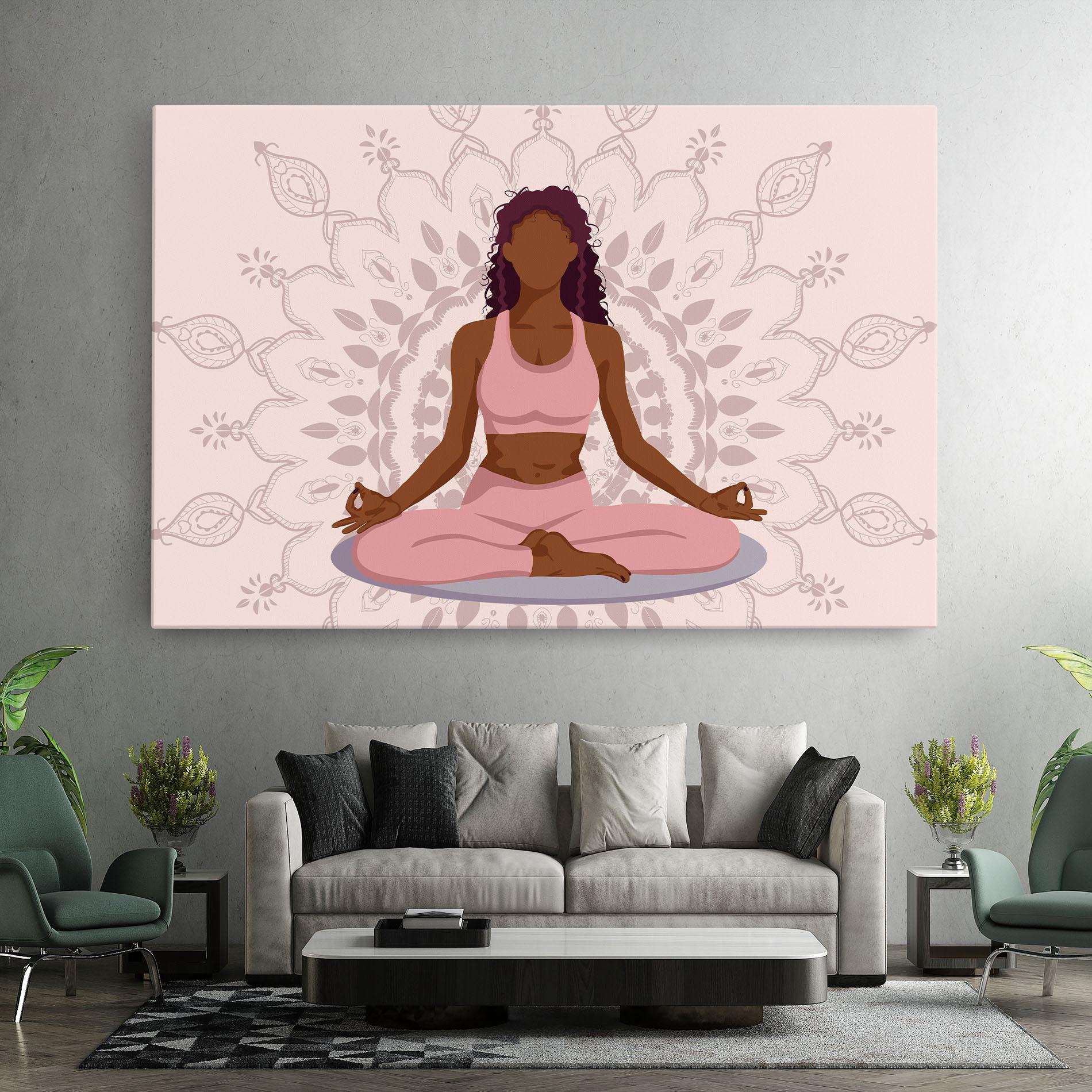 Leinwandbild Lotus Position mockup 7