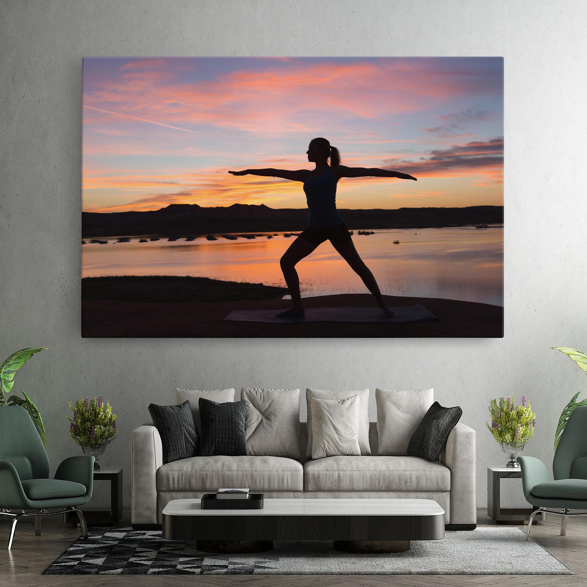 Leinwandbild Morning Yoga mockup 7