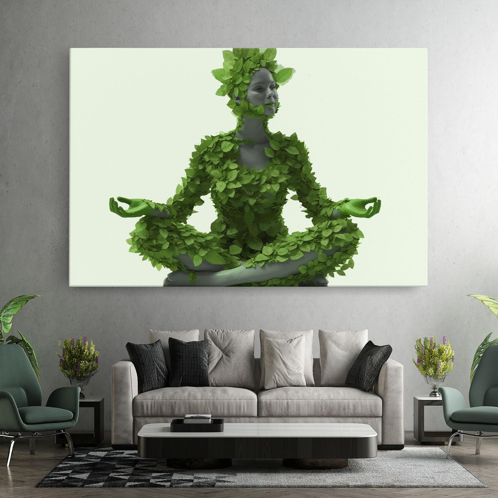 Leinwandbild Nature Yoga mockup 7