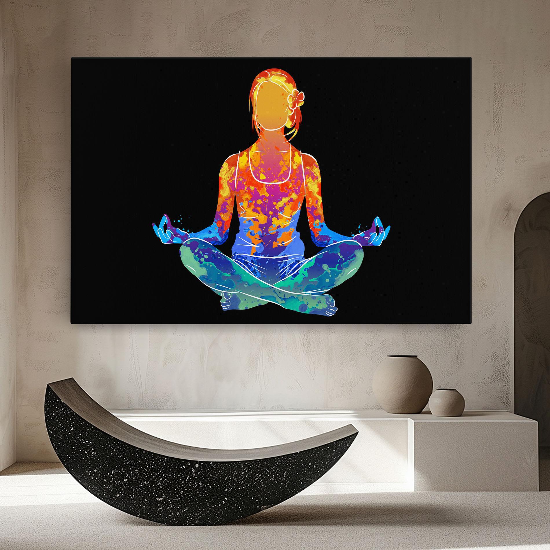 Leinwandbild Colorful Meditation mockup 8