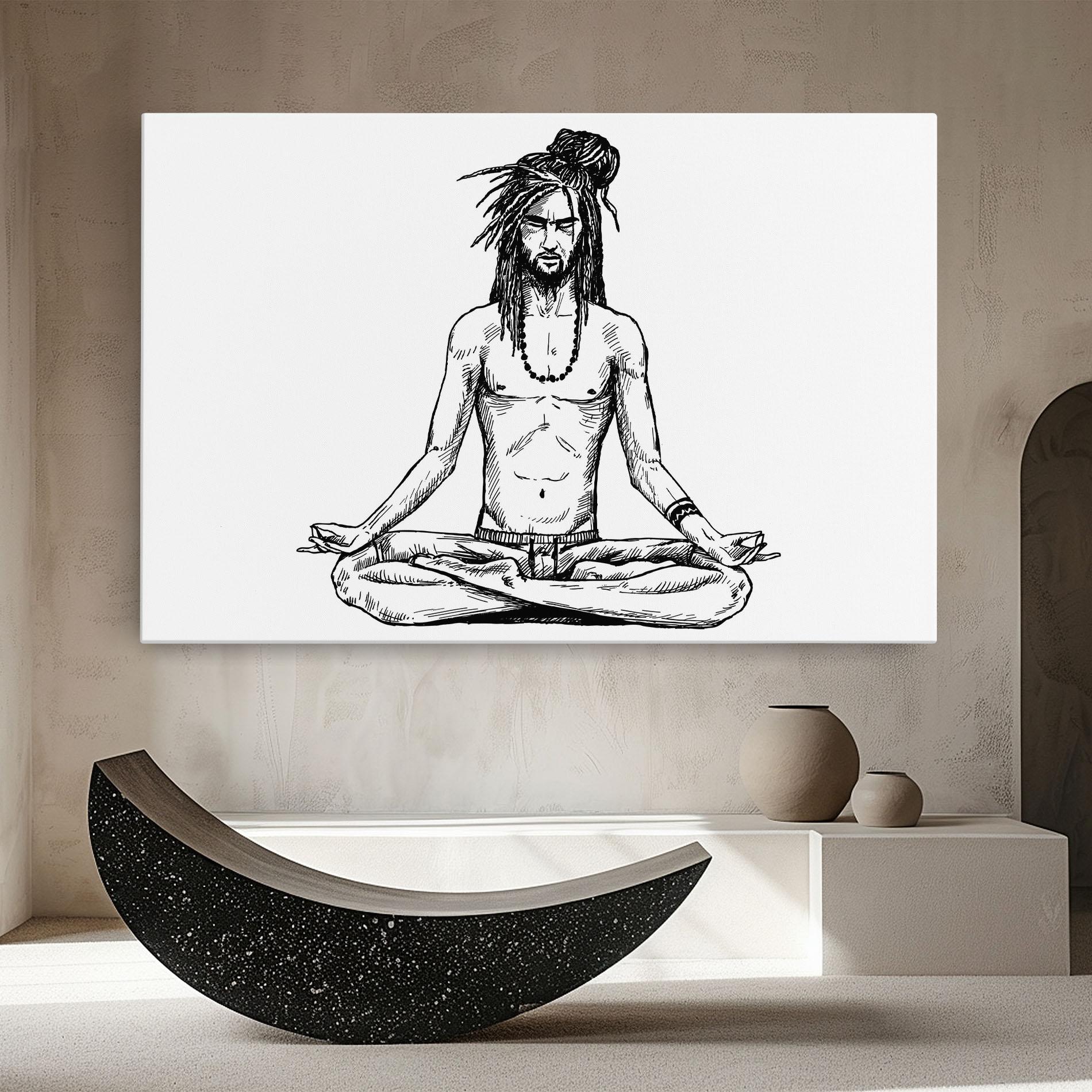 Leinwandbild Focused Meditation mockup 8