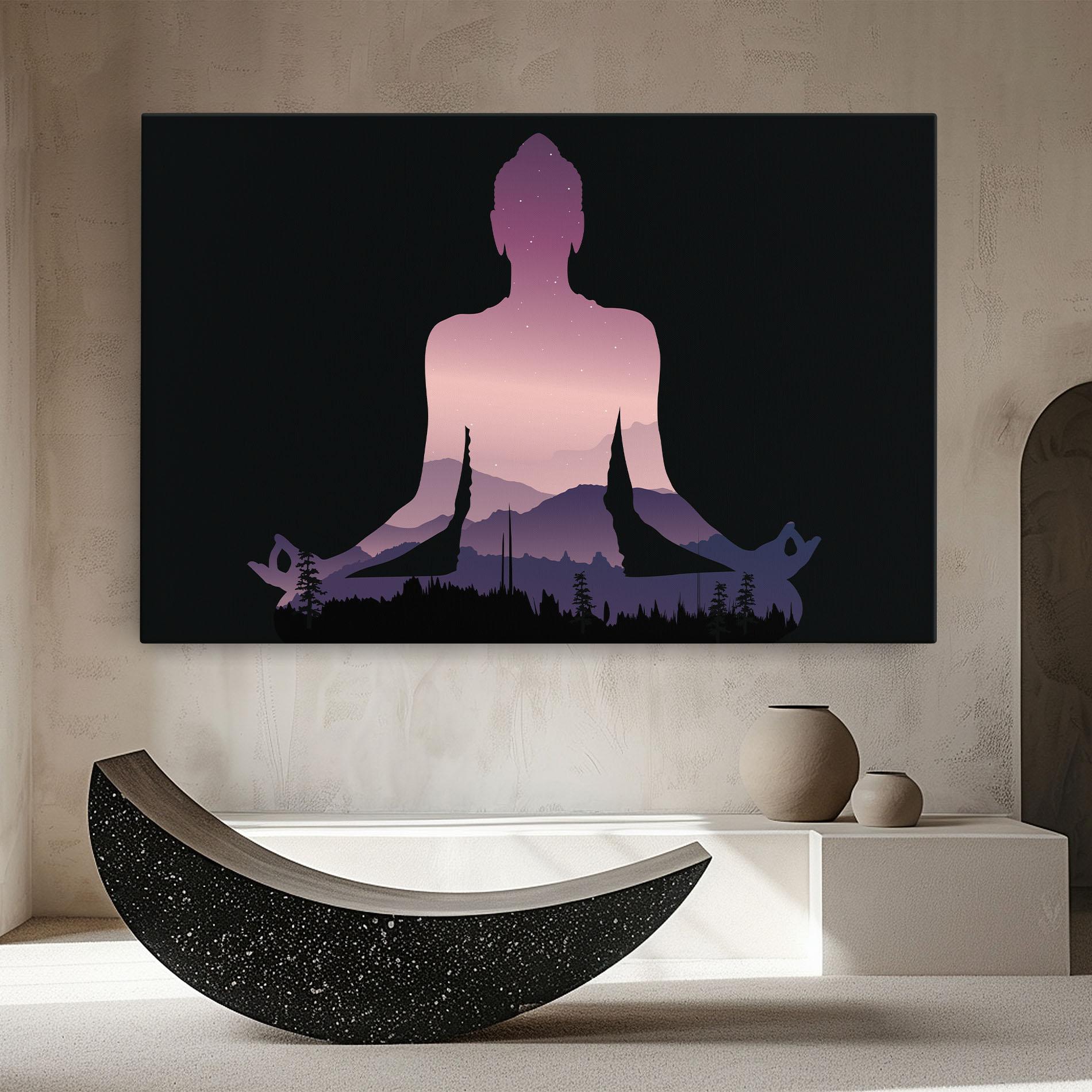 Leinwandbild Forest Star Yoga mockup 8