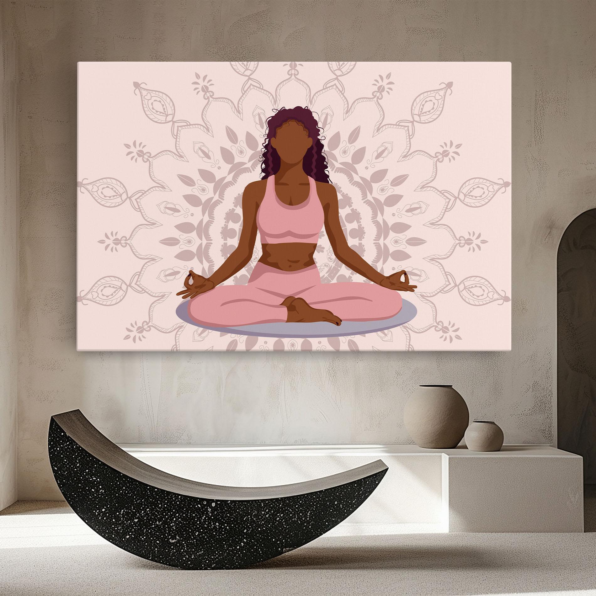 Leinwandbild Lotus Position mockup 8
