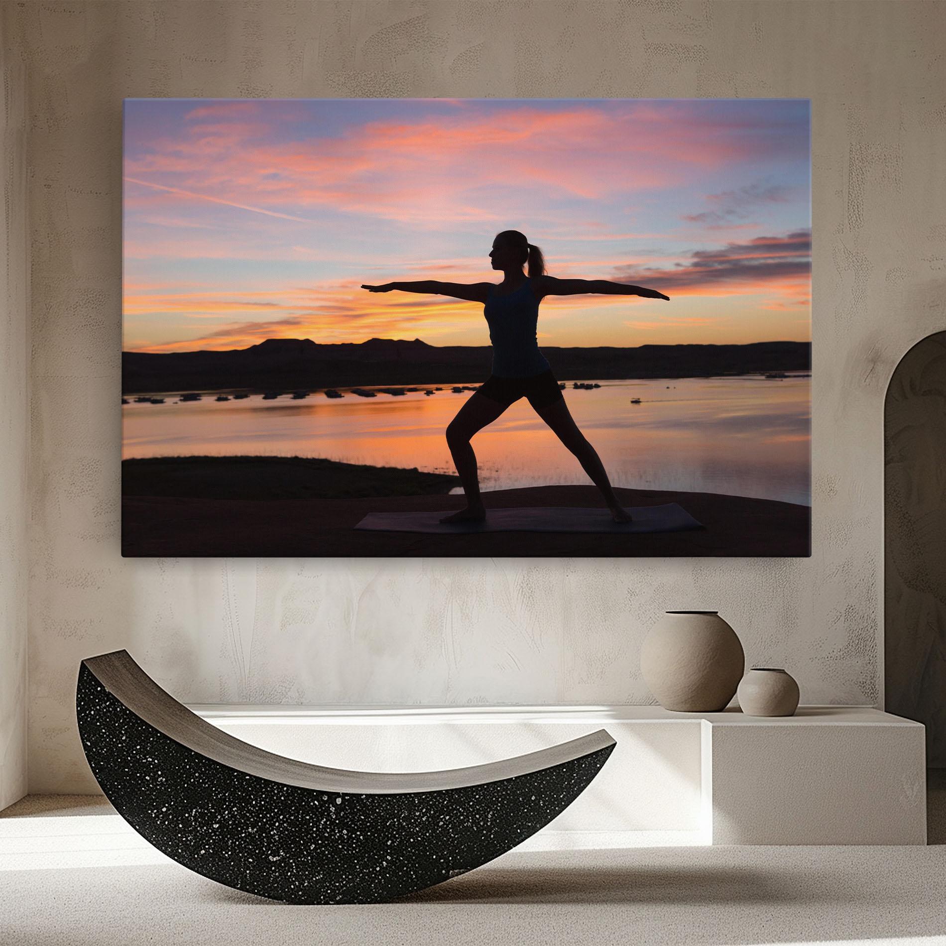 Leinwandbild Morning Yoga mockup 8