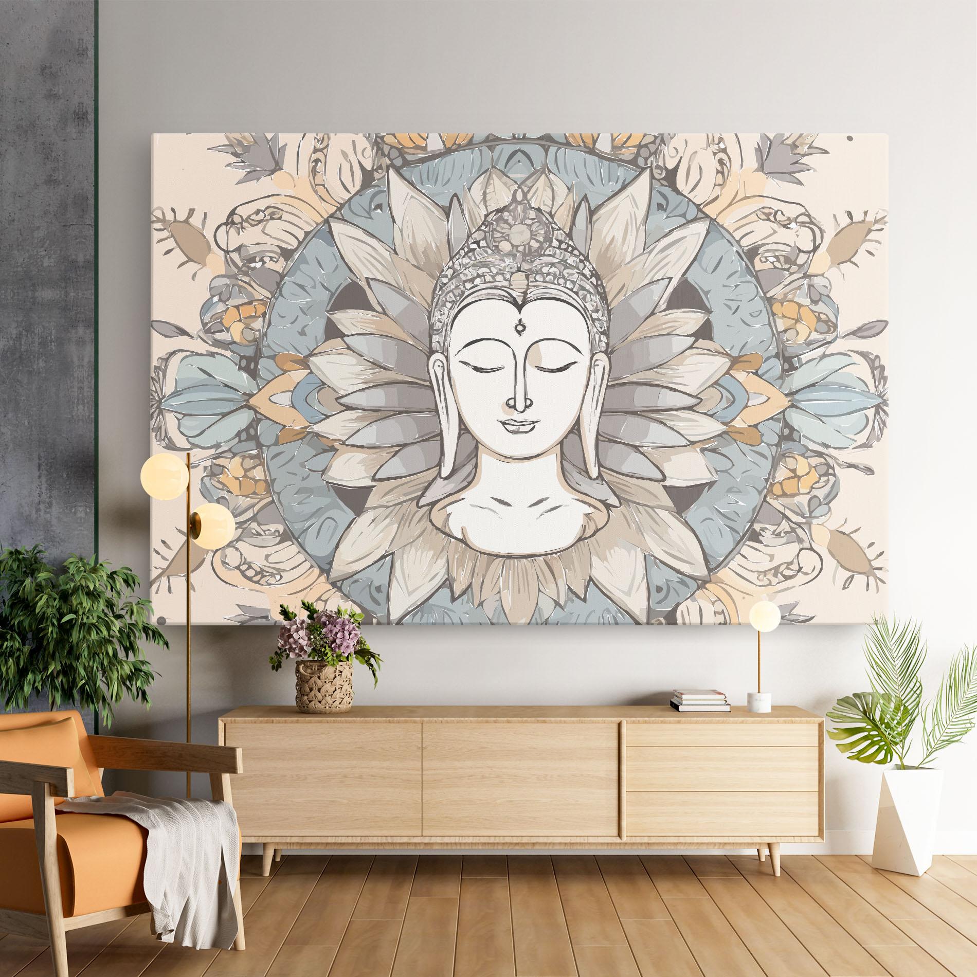 Leinwandbild Boho Element mockup 9