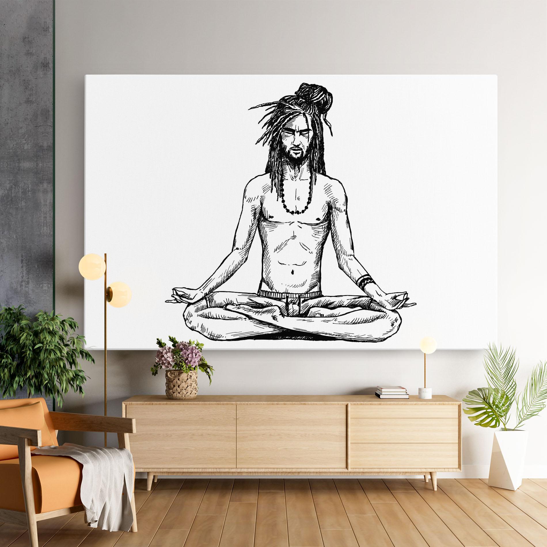 Leinwandbild Focused Meditation mockup 9