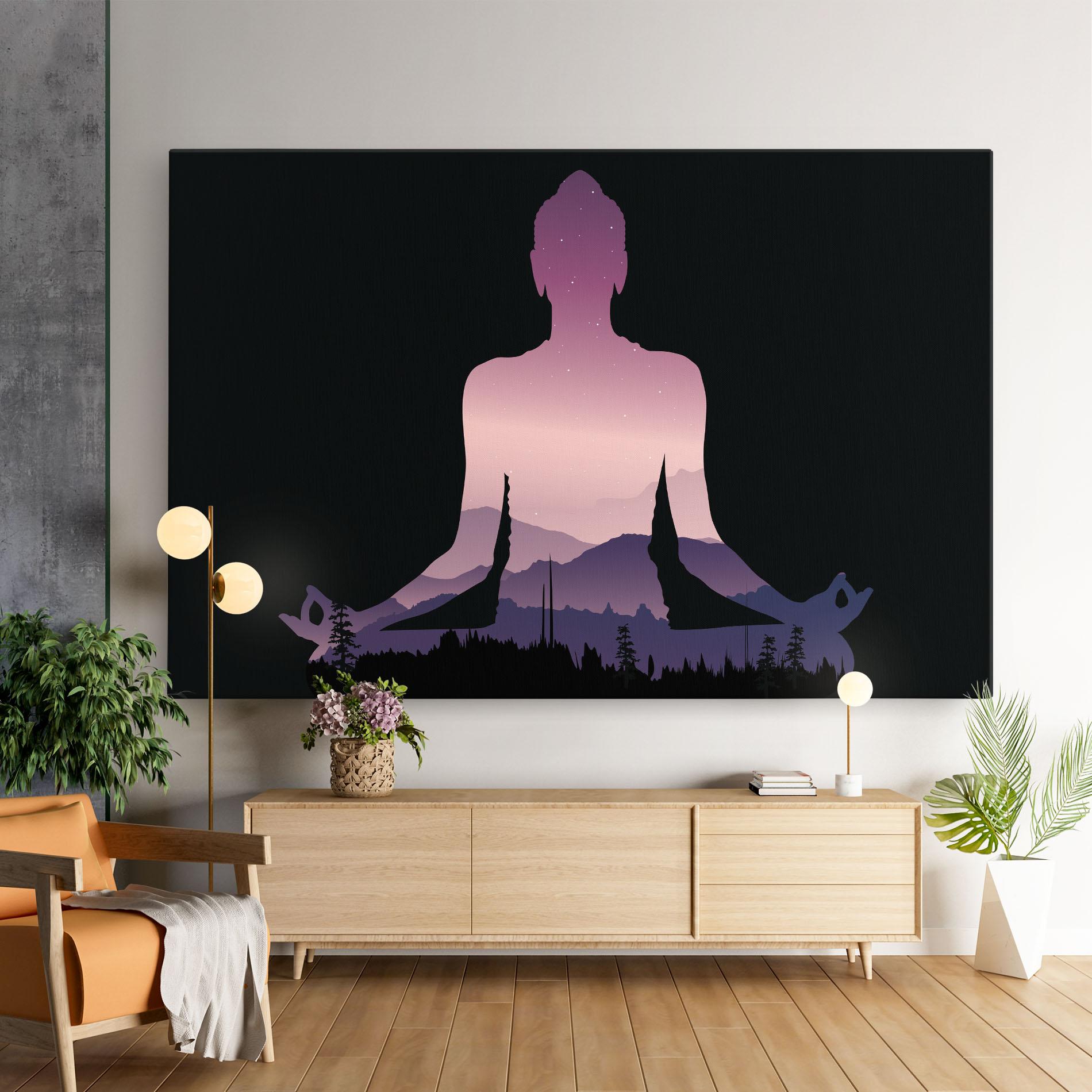 Leinwandbild Forest Star Yoga mockup 9
