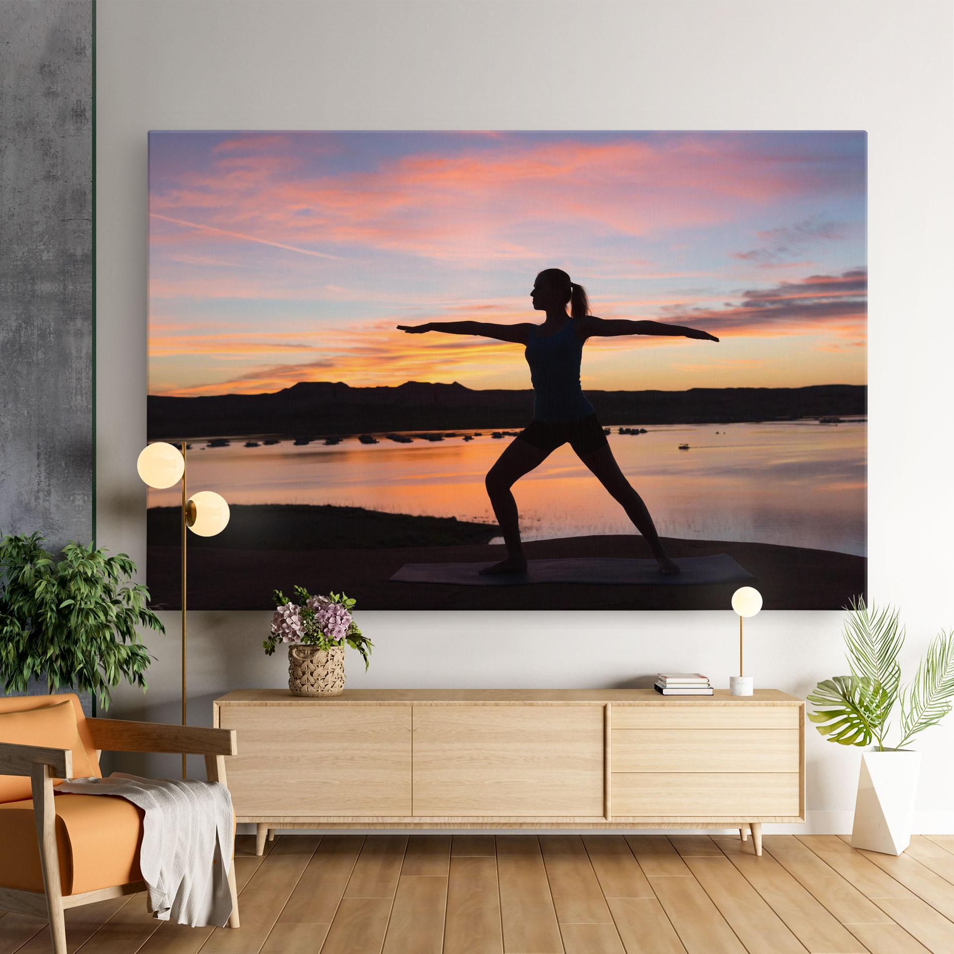 Leinwandbild Morning Yoga mockup 9
