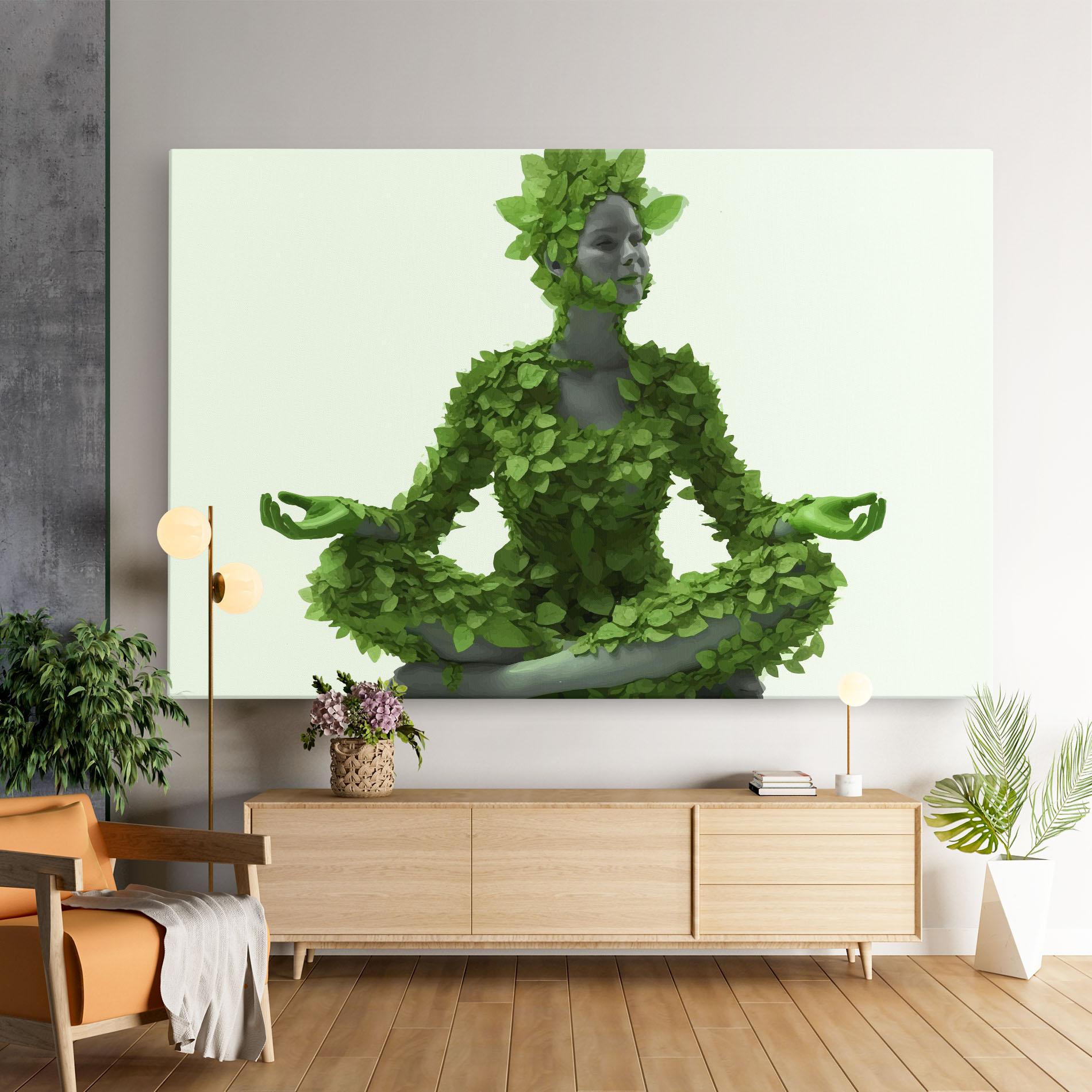 Leinwandbild Nature Yoga mockup 9