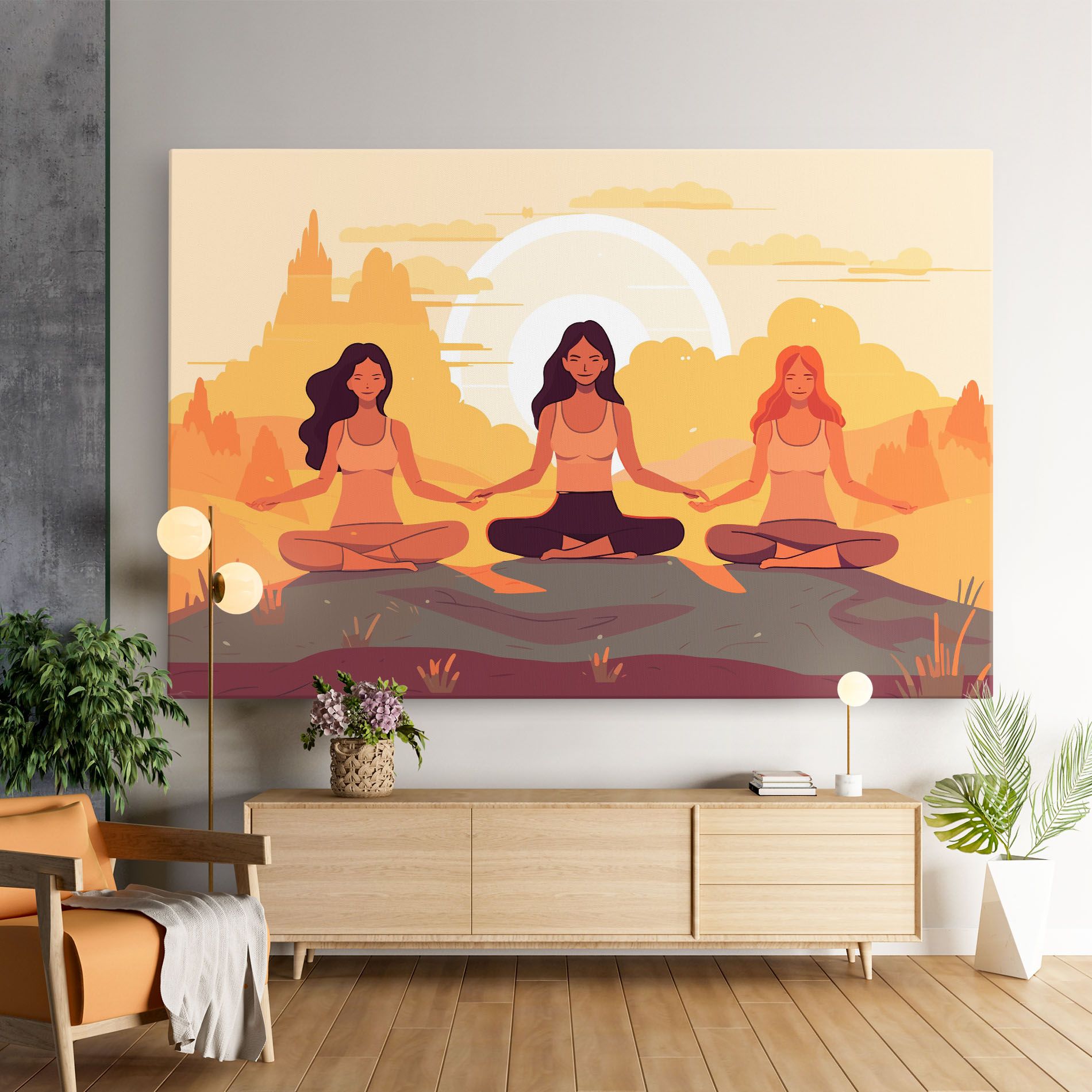 Three Yoga Girls mockup 9