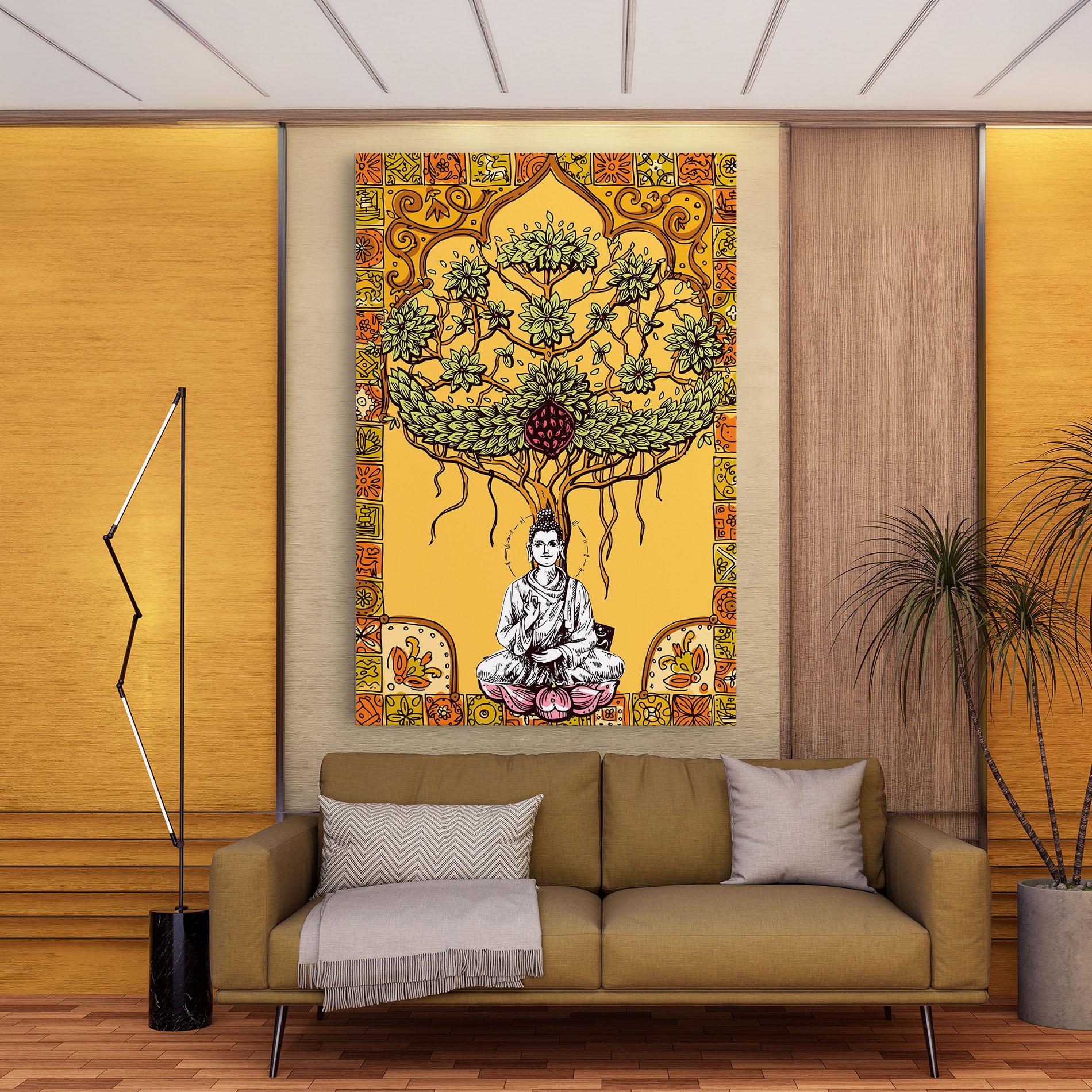 Leinwandbild Meditation Three mockup 9