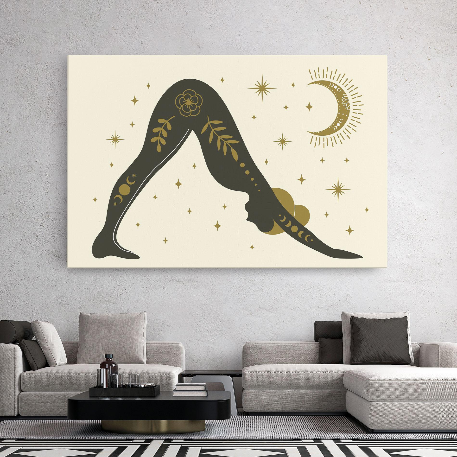 Leinwandbild Adho Mukha mockup 2