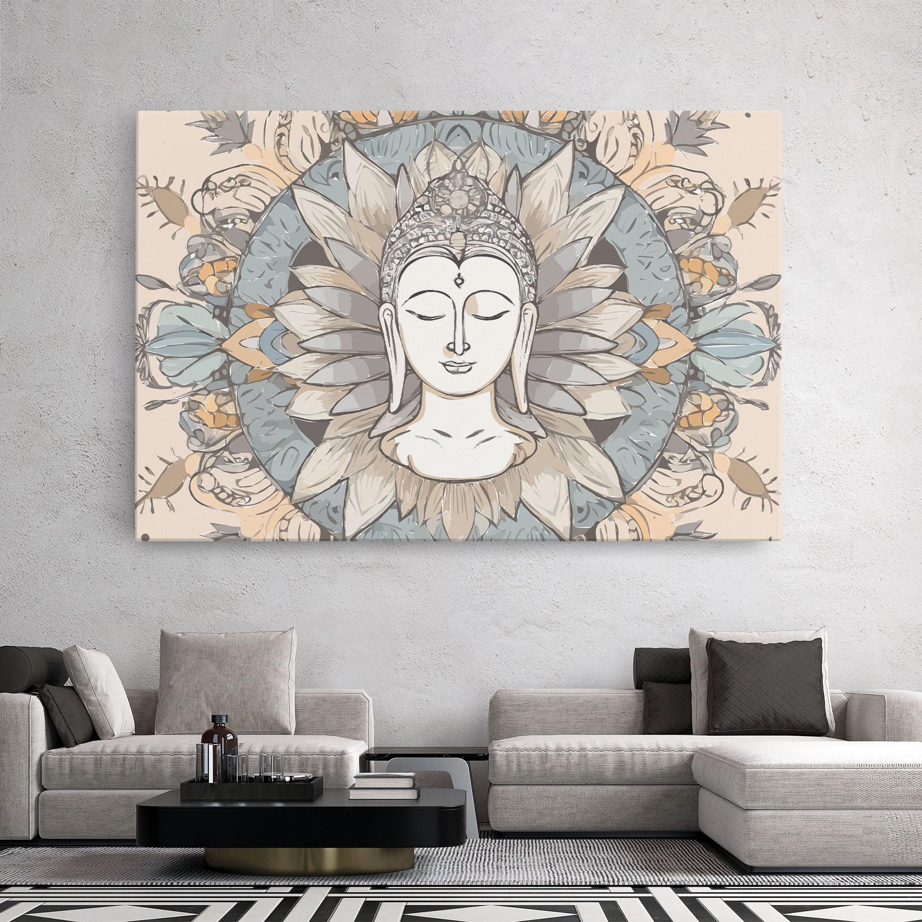 Leinwandbild Boho Element mockup 2