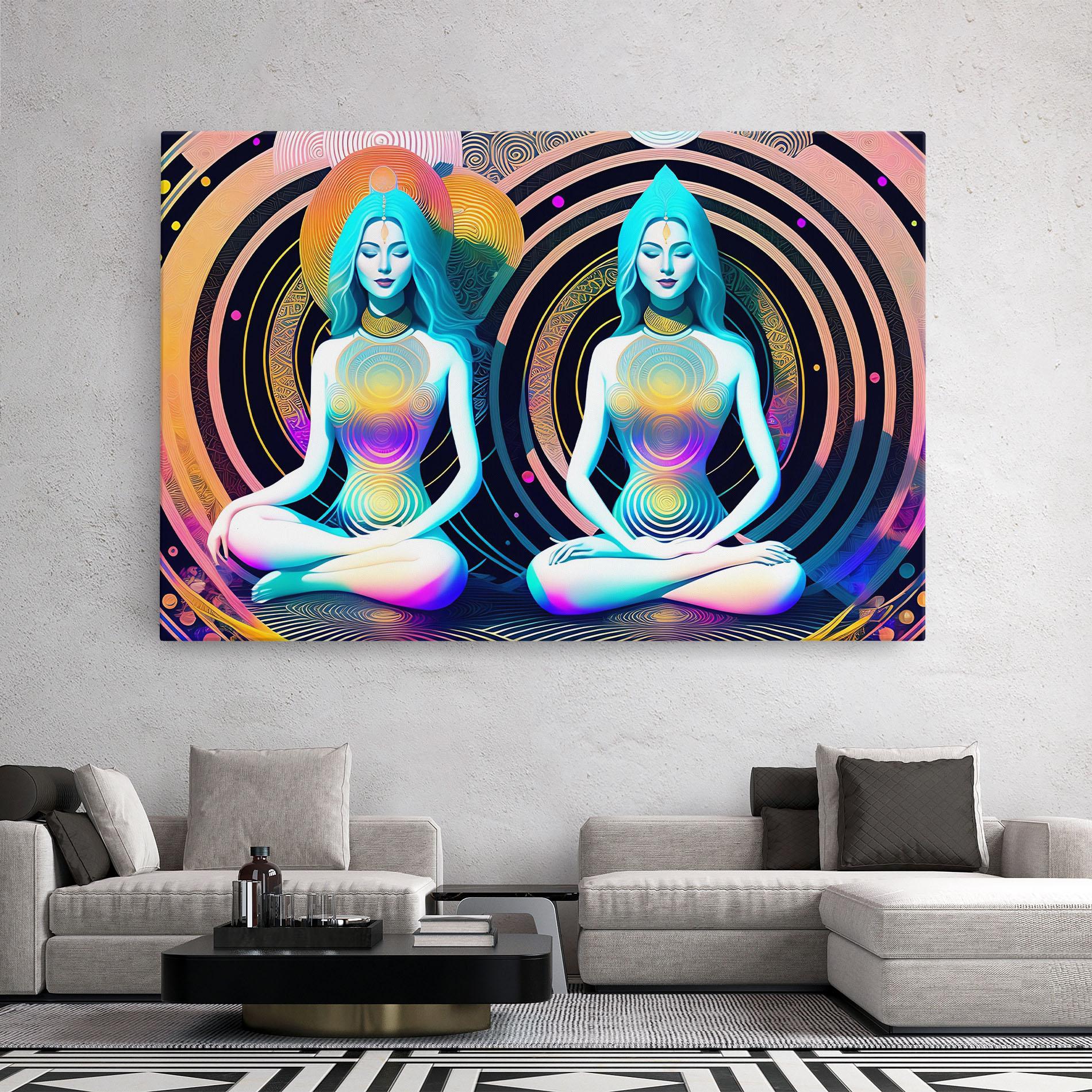 Leinwandbild Clolorful Illustrations mockup 2