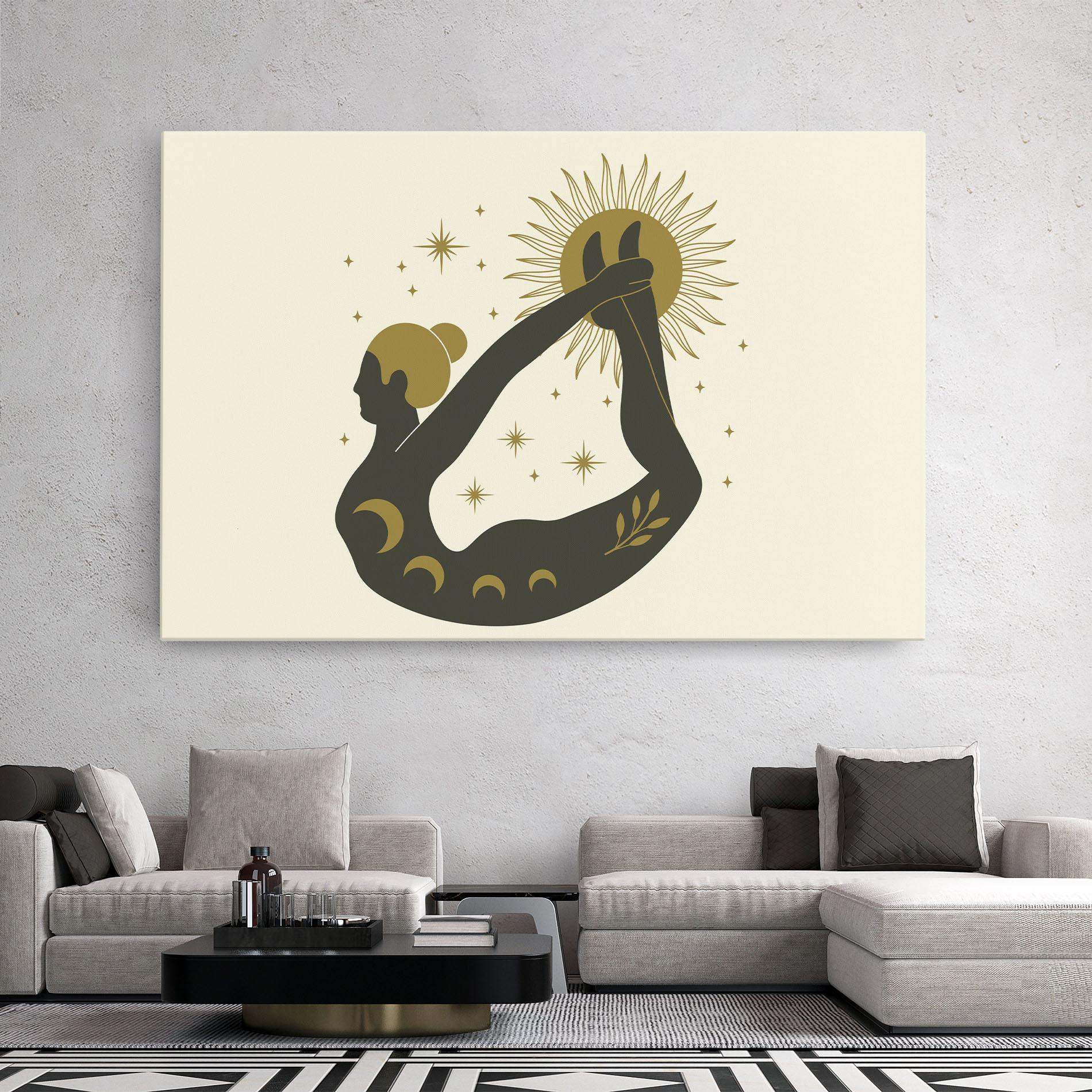 Leinwandbild Dhanurasana mockup 2