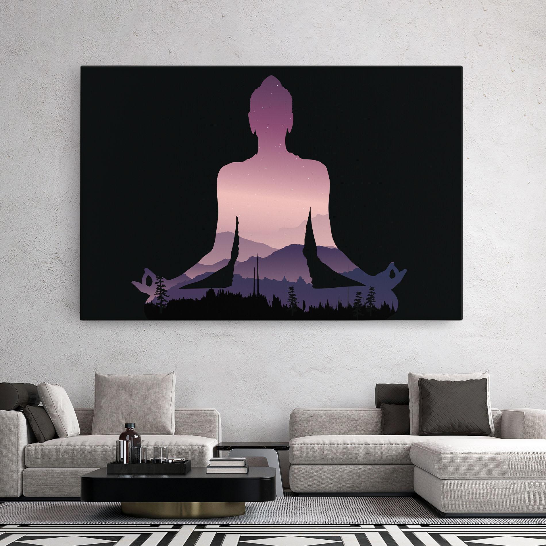 Leinwandbild Forest Star Yoga mockup 2