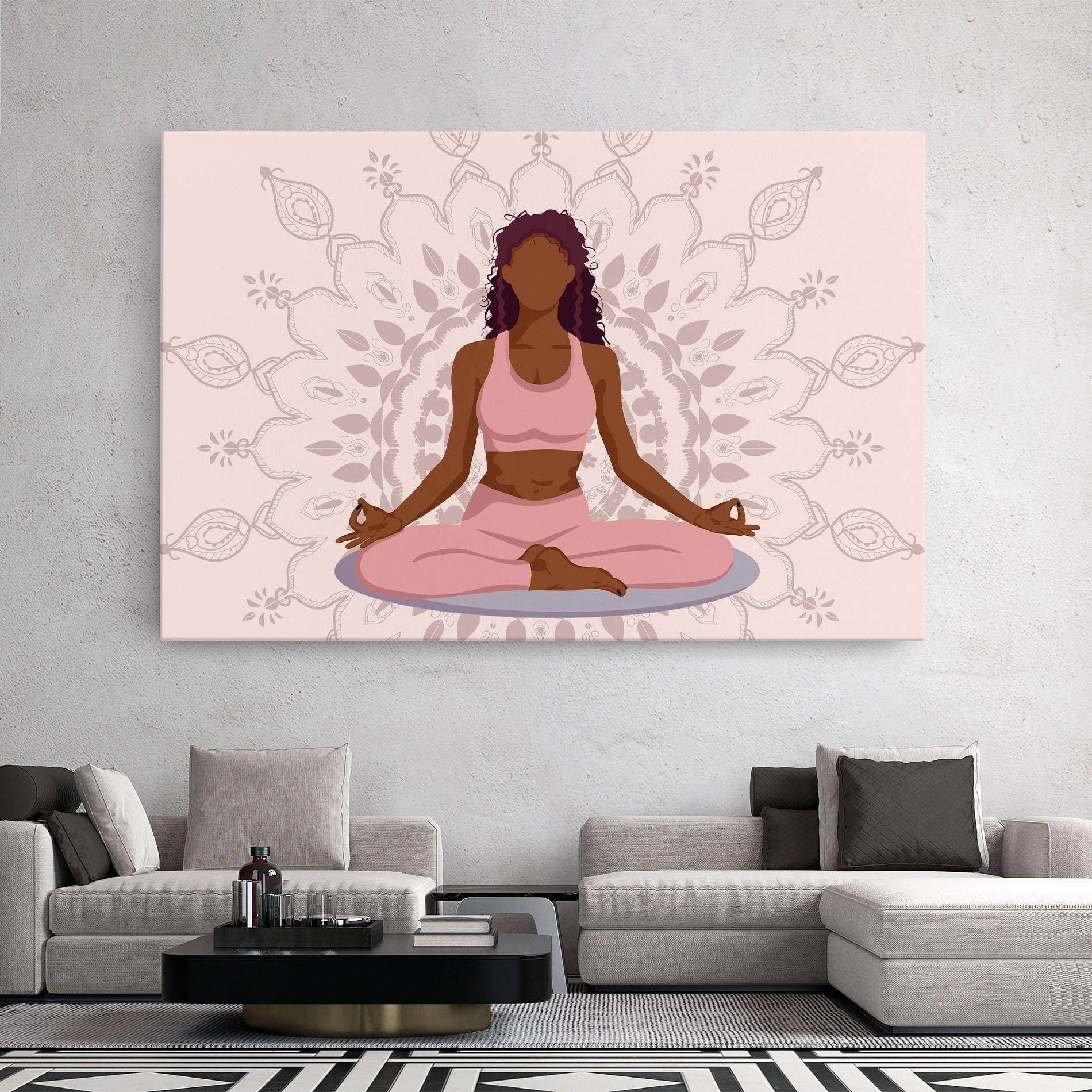 Leinwandbild Lotus Position mockup 2