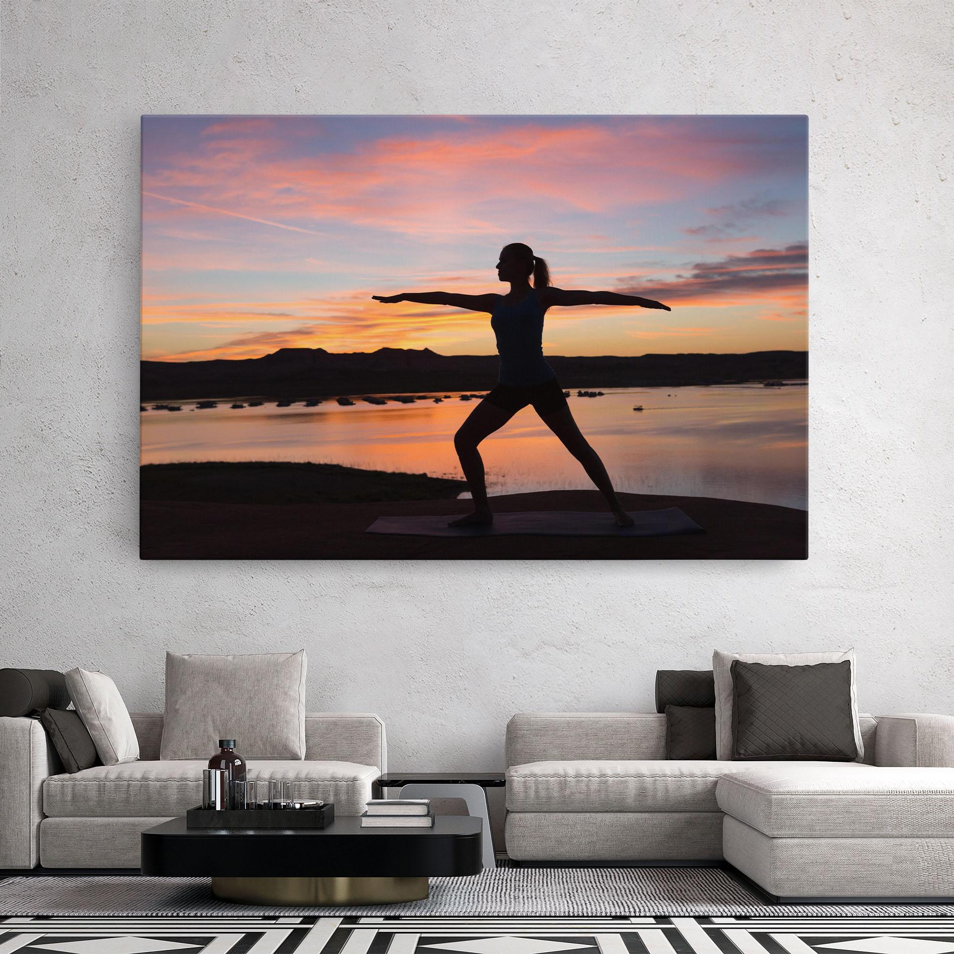 Leinwandbild Morning Yoga mockup 2