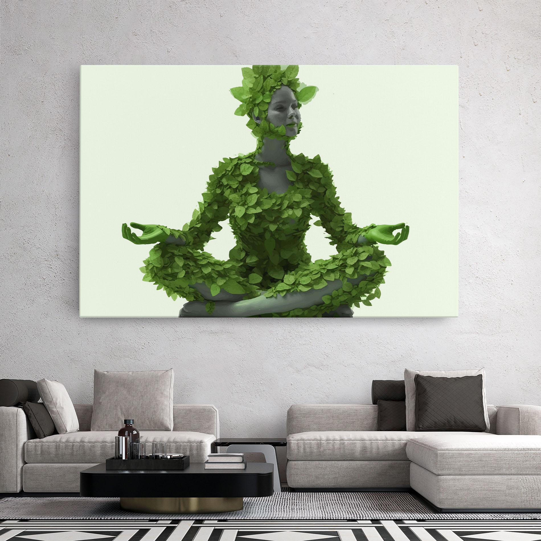 Leinwandbild Nature Yoga mockup 2