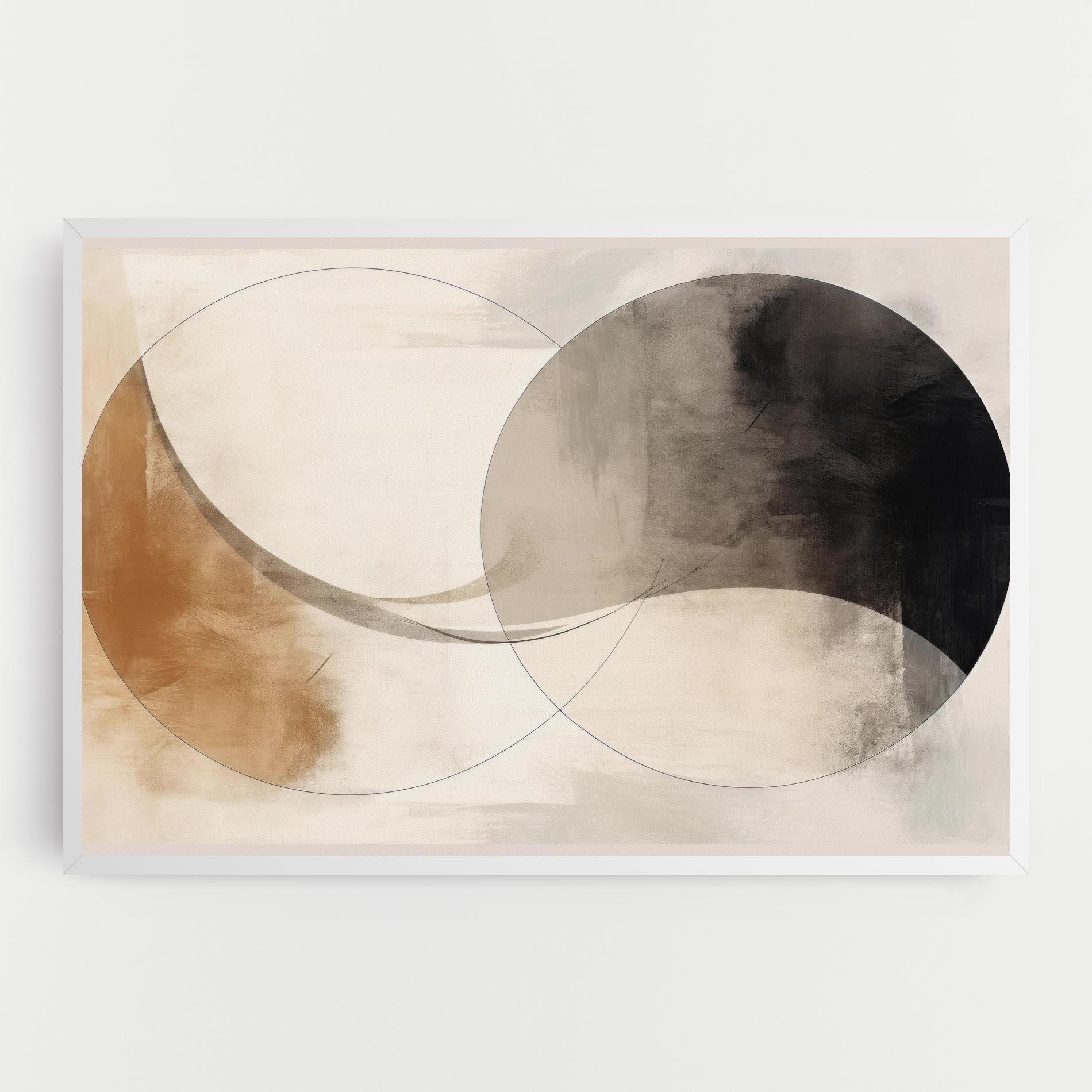 Leinwandbild Abstract Circle Painting mockup 0