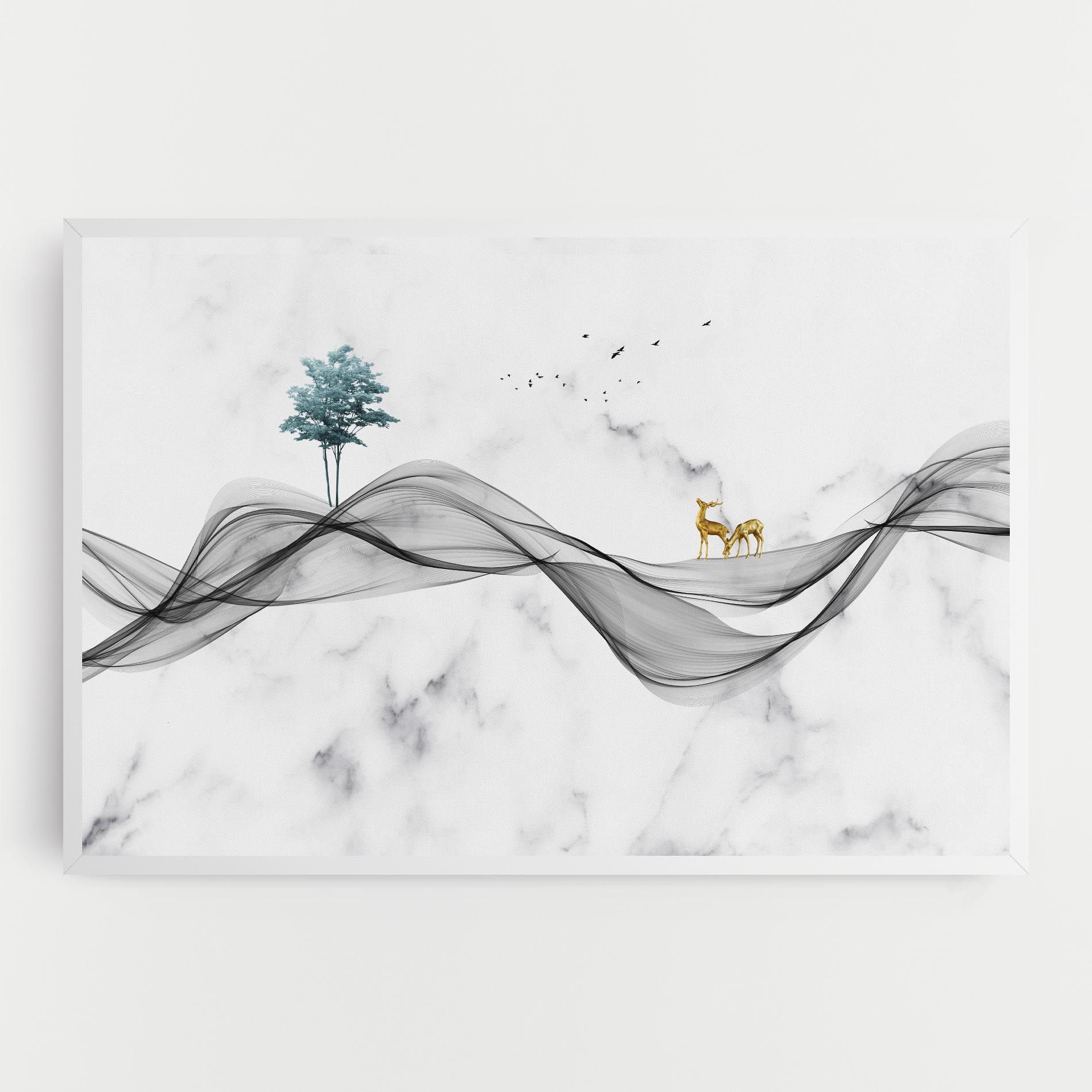 Abstract Golden Landscape 1 mockup 0