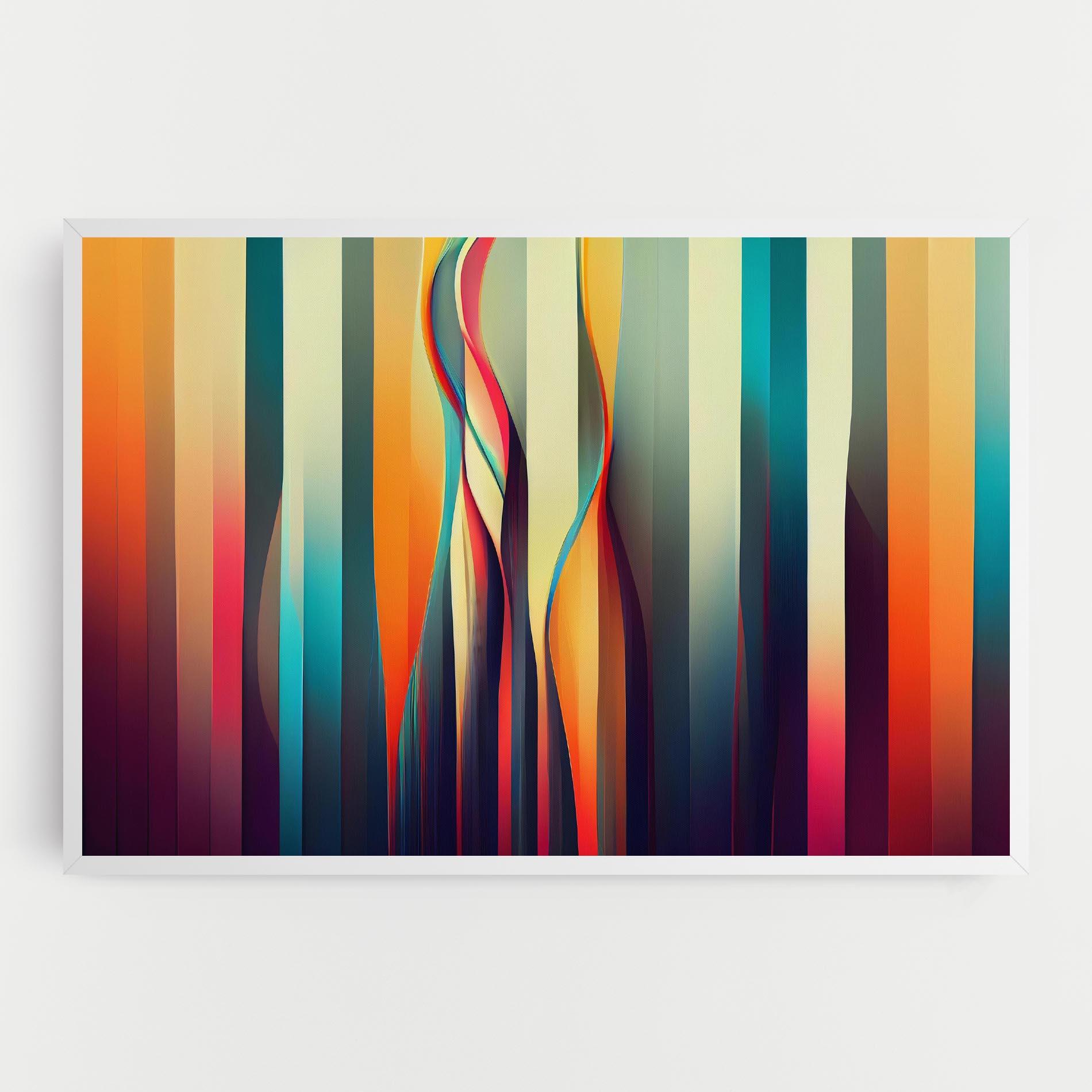 Leinwandbild Colorful Geometric Background mockup 0