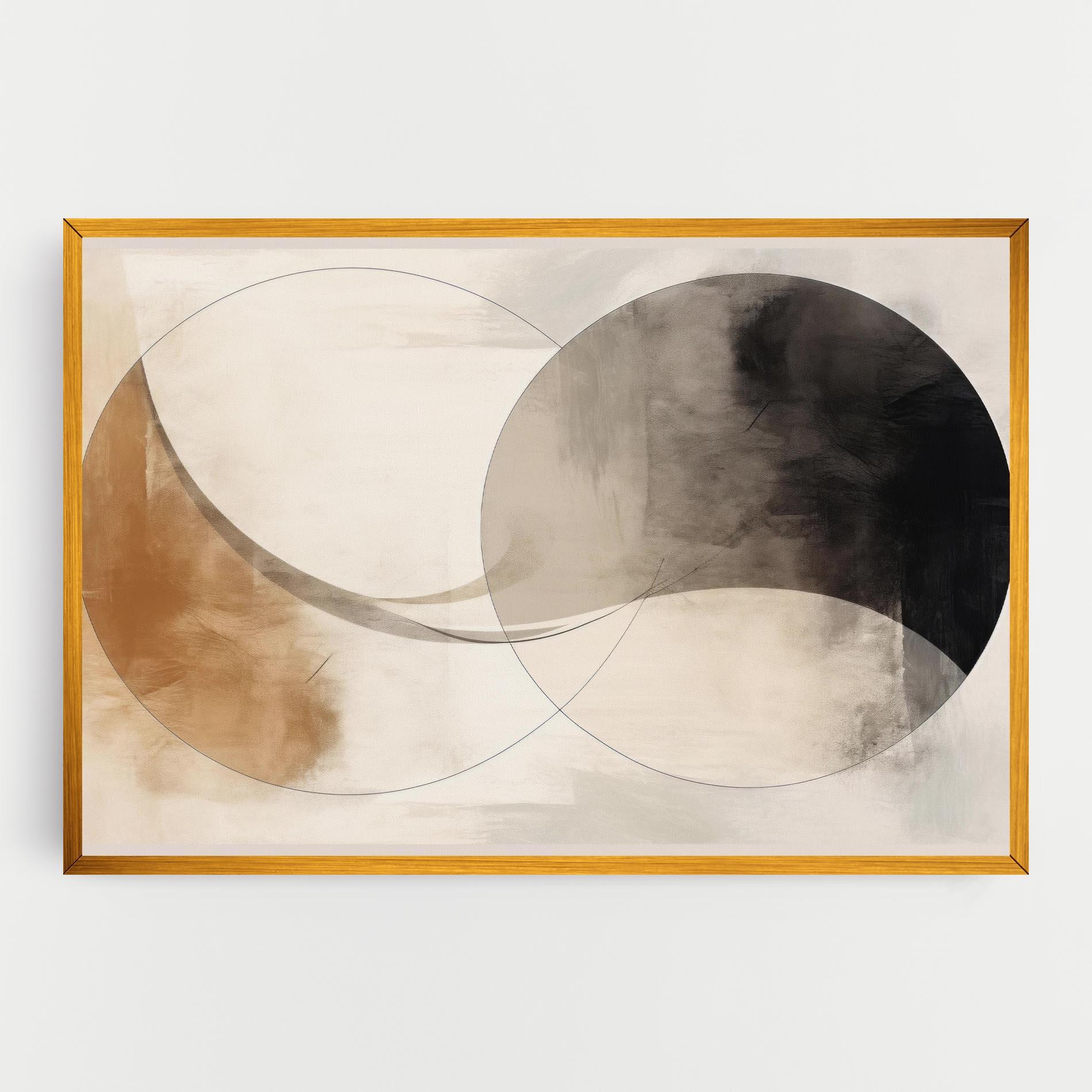 Leinwandbild Abstract Circle Painting mockup 0