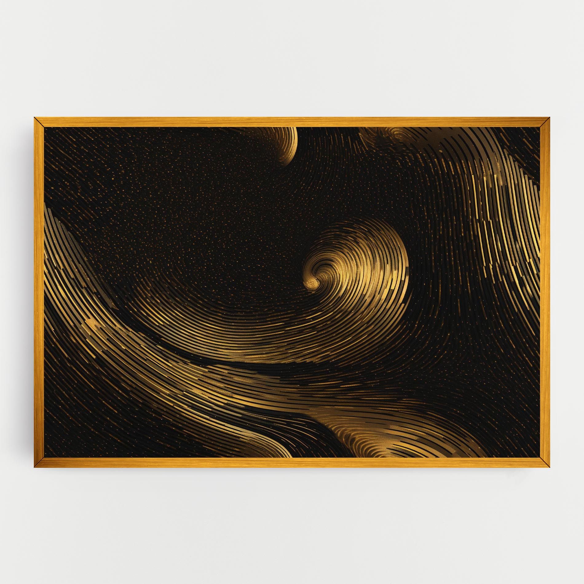Black Painting With Gold mockup 0