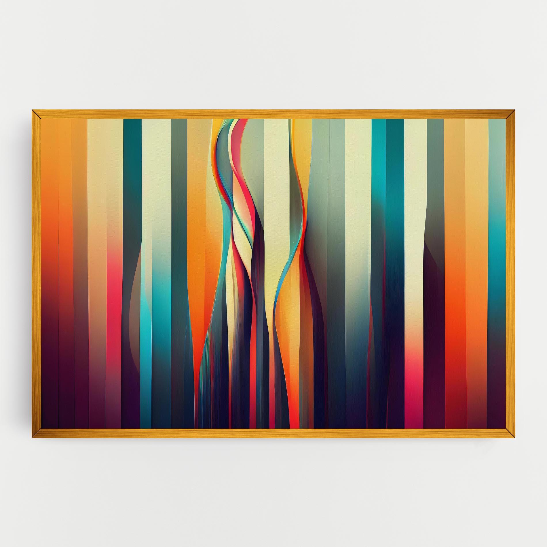 Leinwandbild Colorful Geometric Background mockup 0