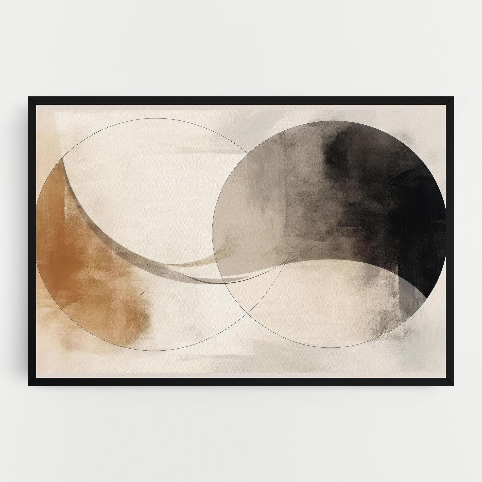 Leinwandbild Abstract Circle Painting mockup 0