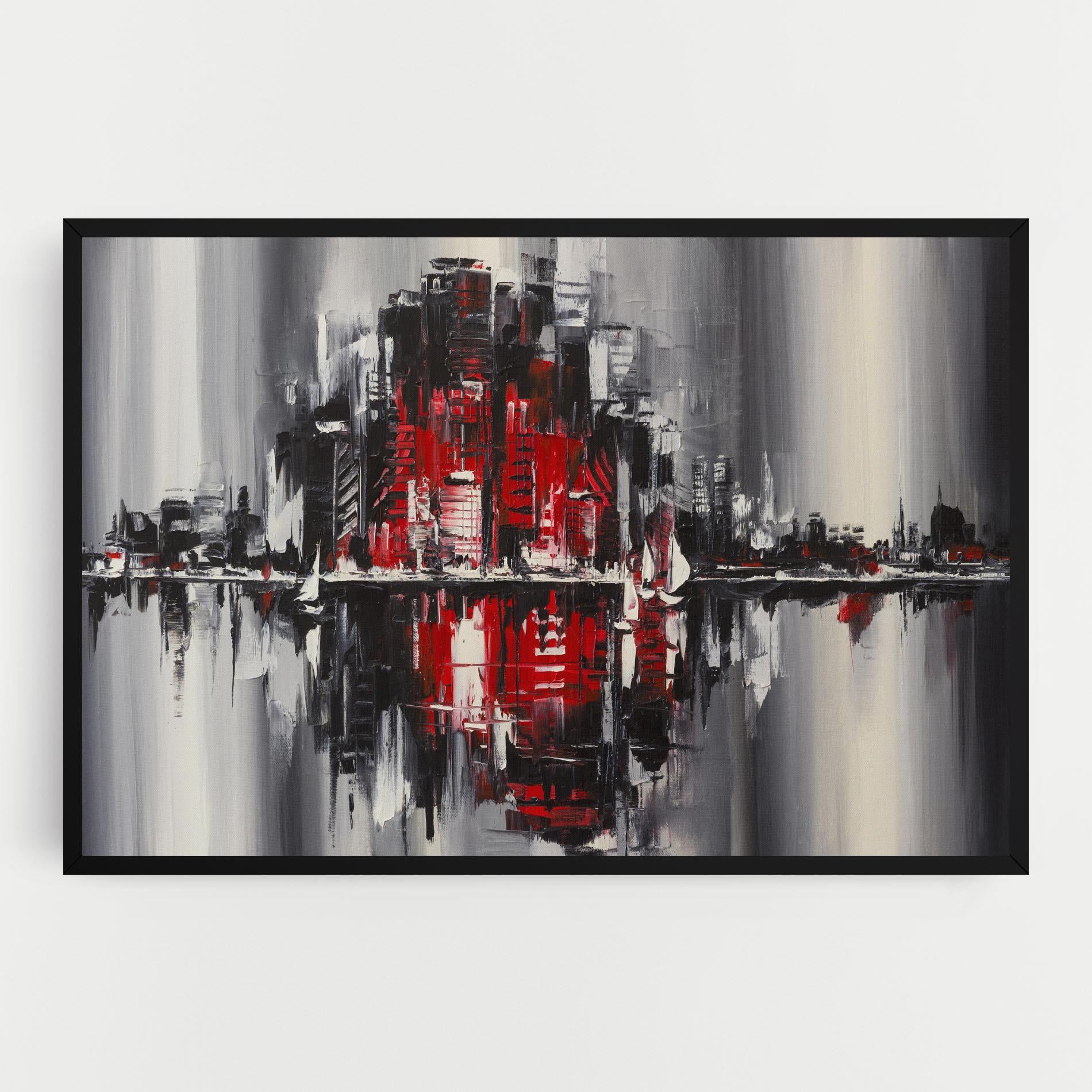 Leinwandbild Cityscape mockup 0