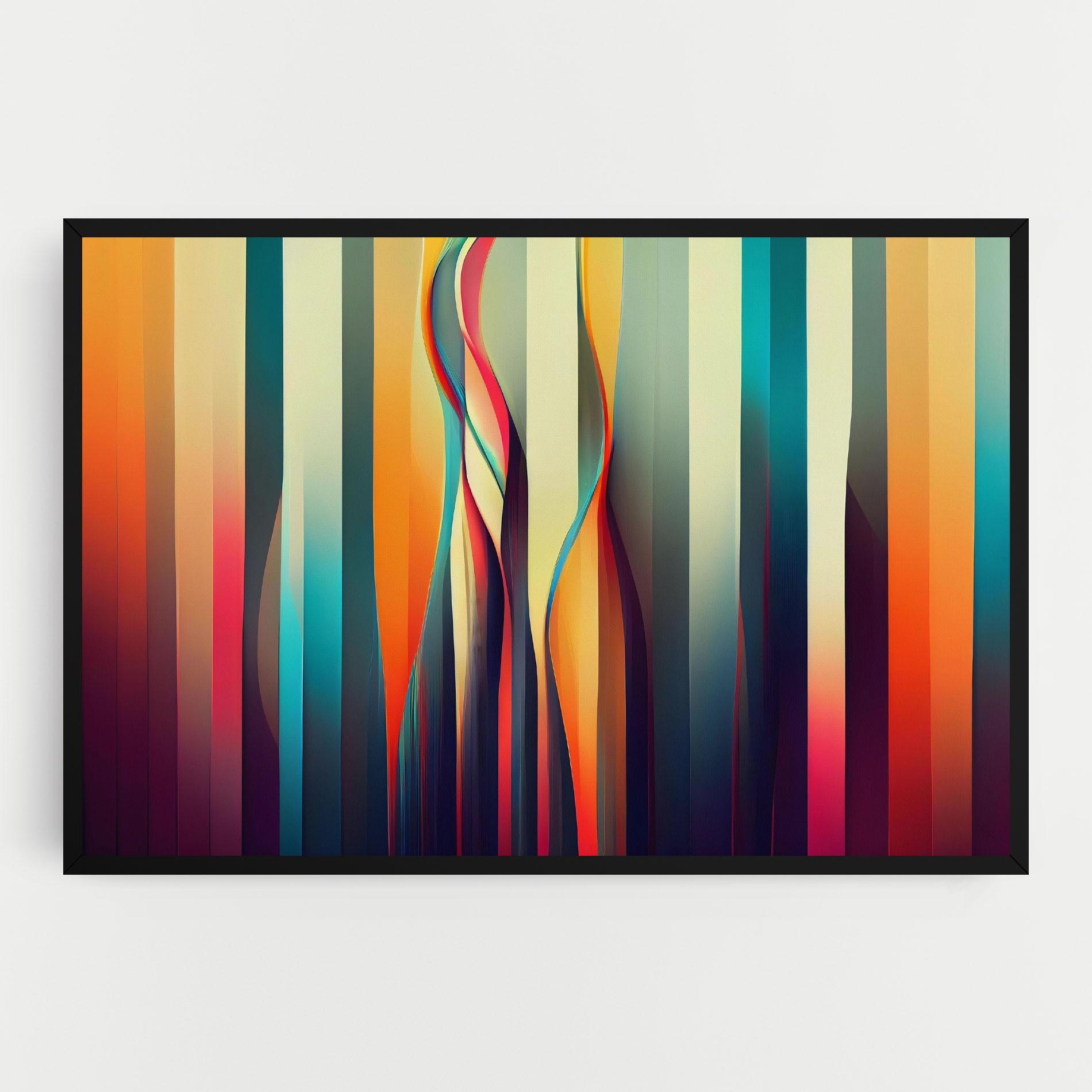 Leinwandbild Colorful Geometric Background mockup 0