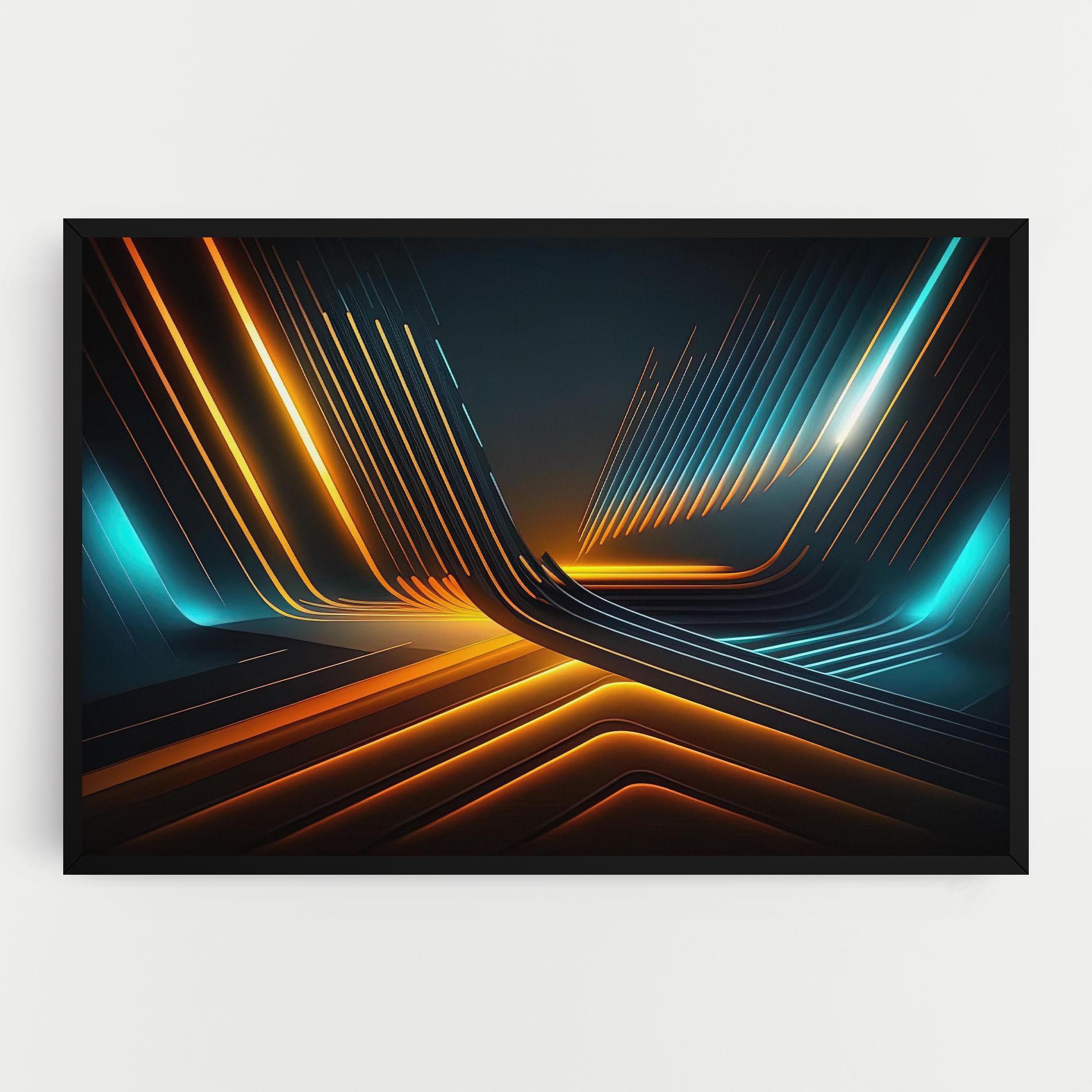 Leinwandbild Futuristic Background mockup 0