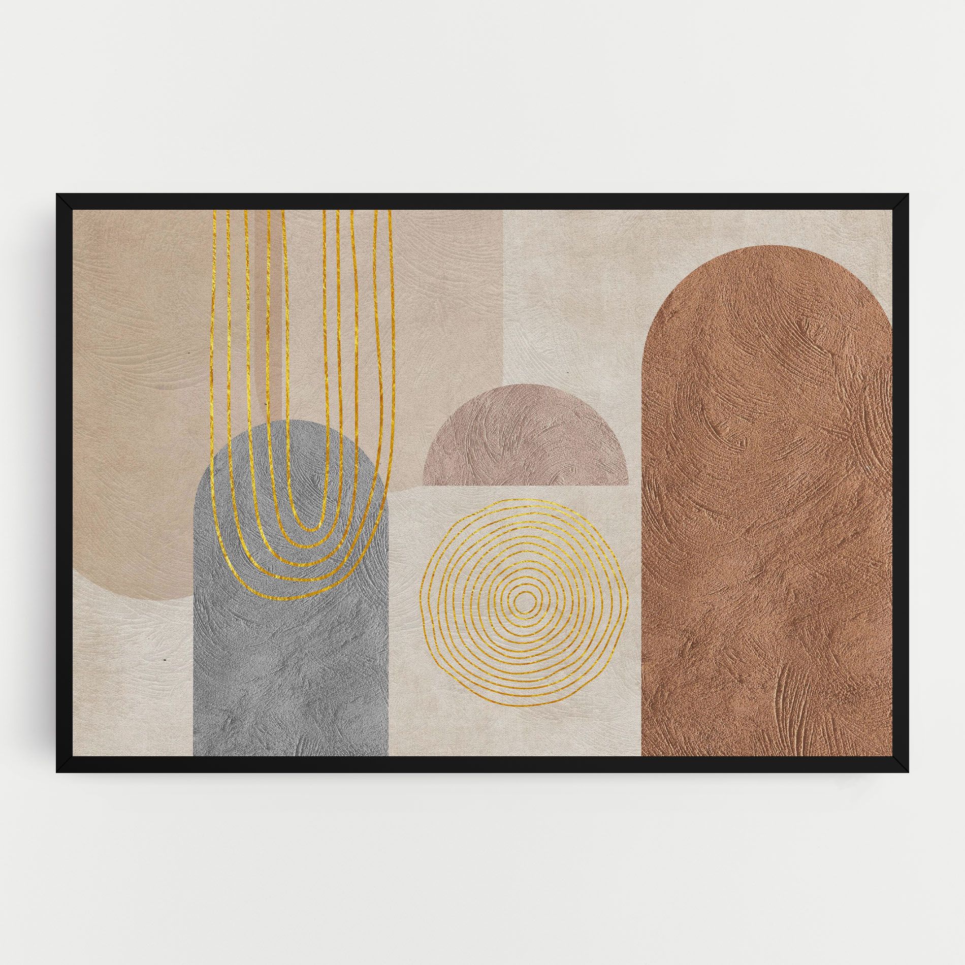 Gray Orange Painting mockup 0