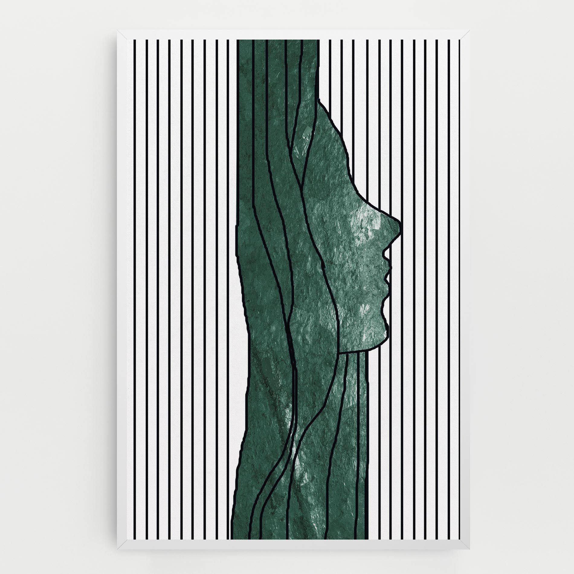 Abstract Green Face mockup 0