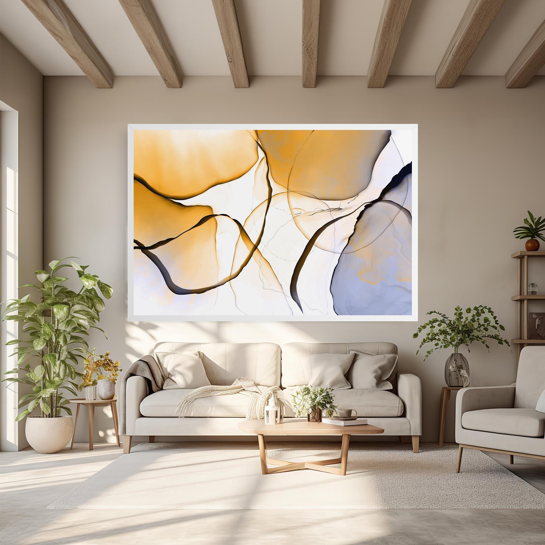 Leinwandbild Abstract Alcohol Ink mockup 6