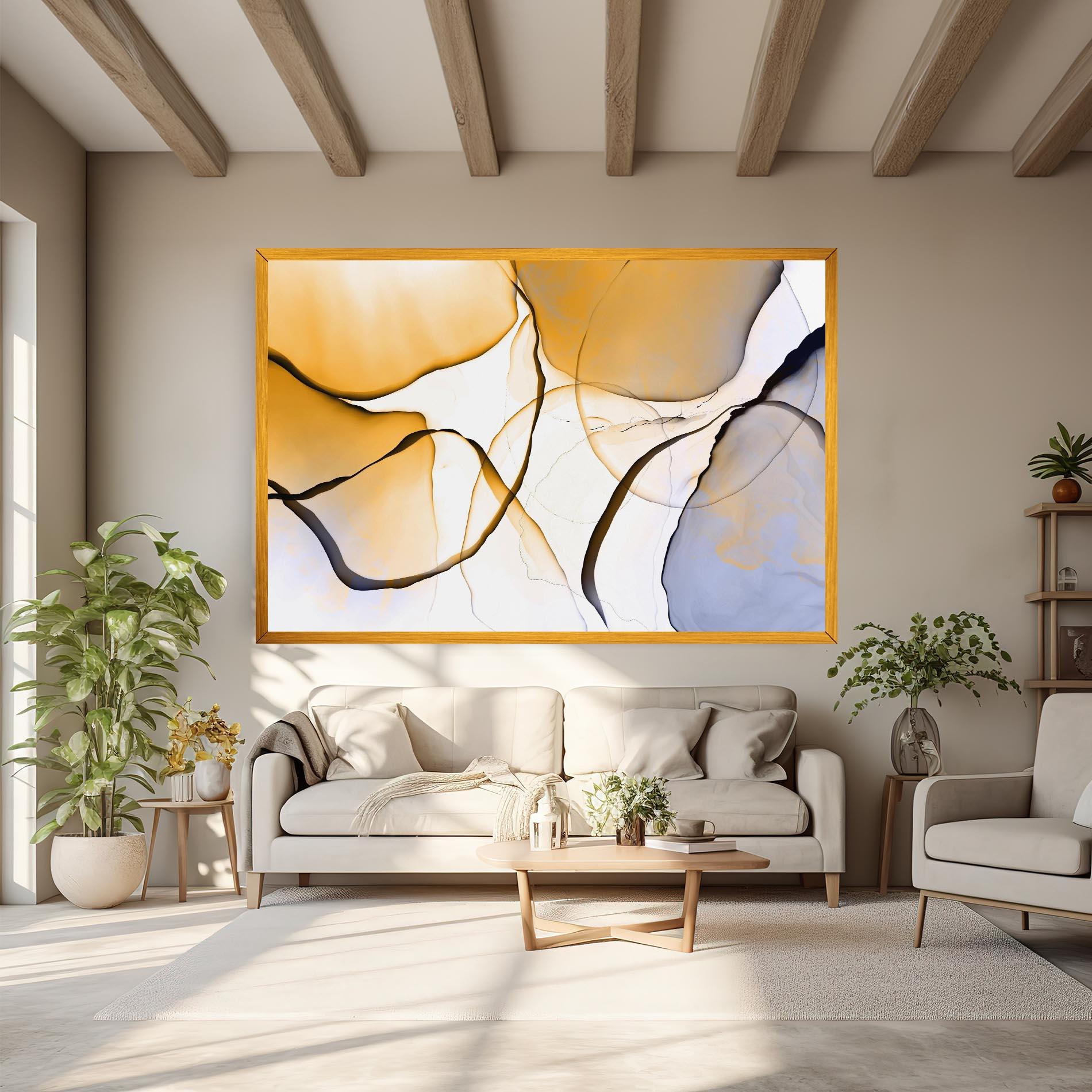 Leinwandbild Abstract Alcohol Ink mockup 6