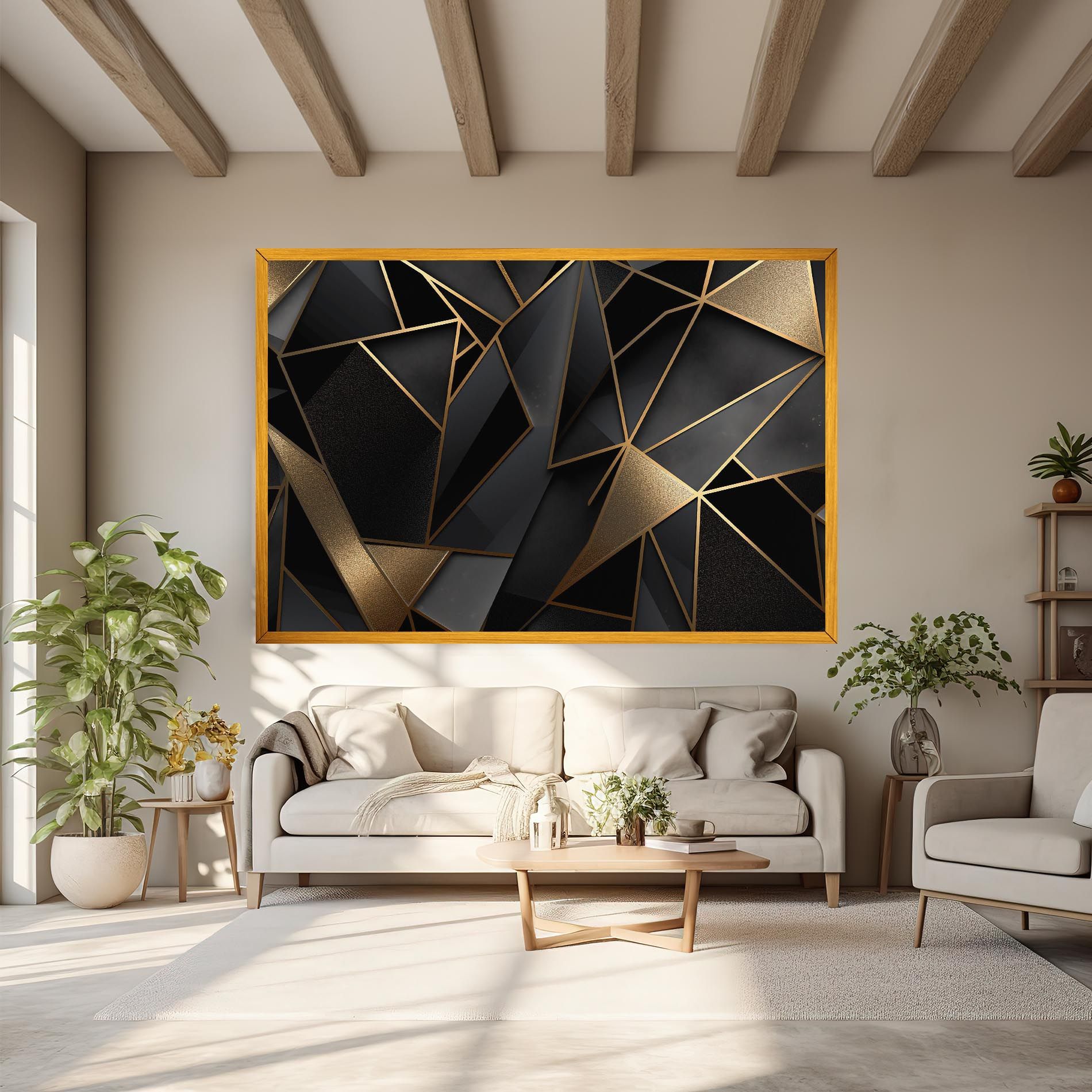 Abstract Golden Art mockup 6