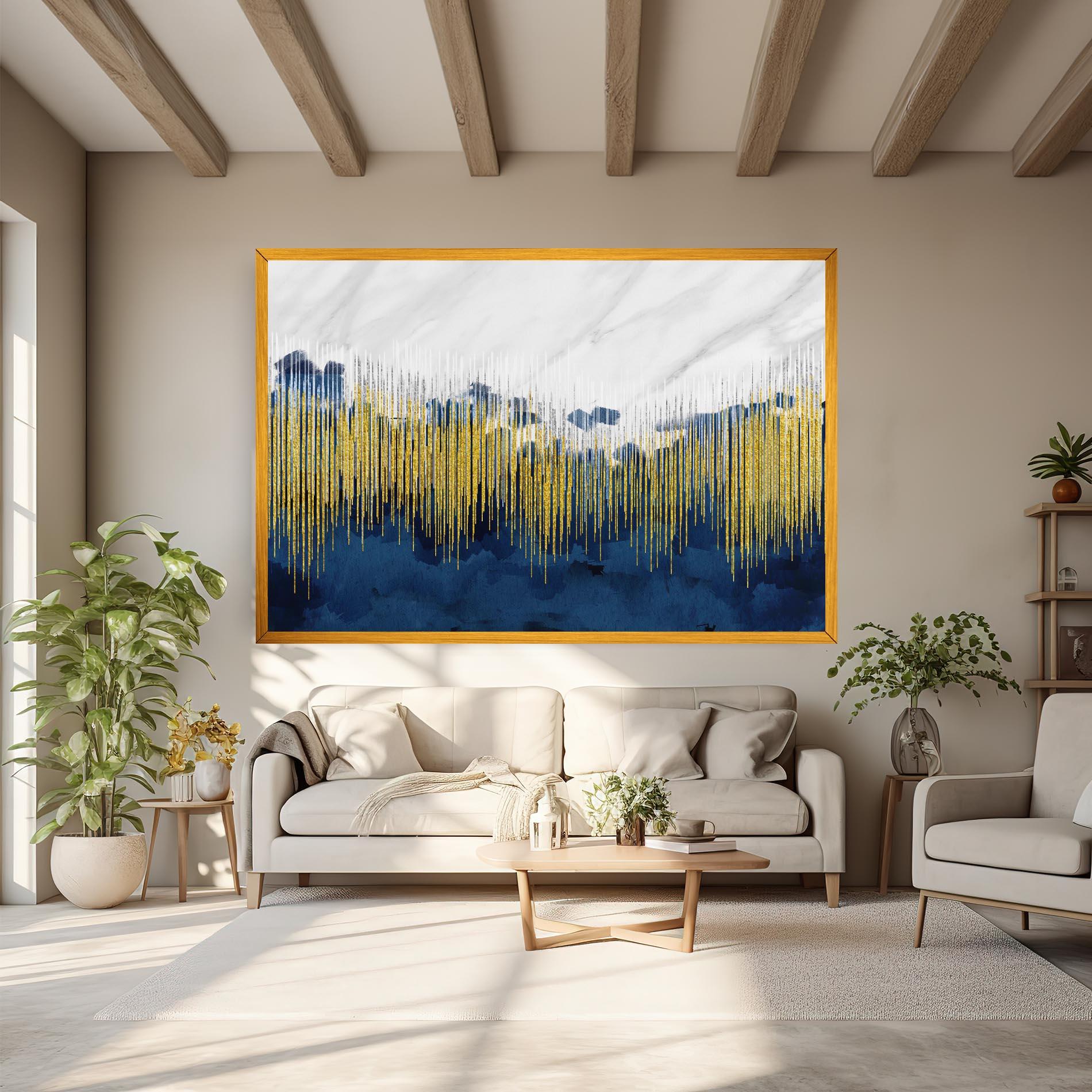 Leinwandbild Abstract Marble Art mockup 6