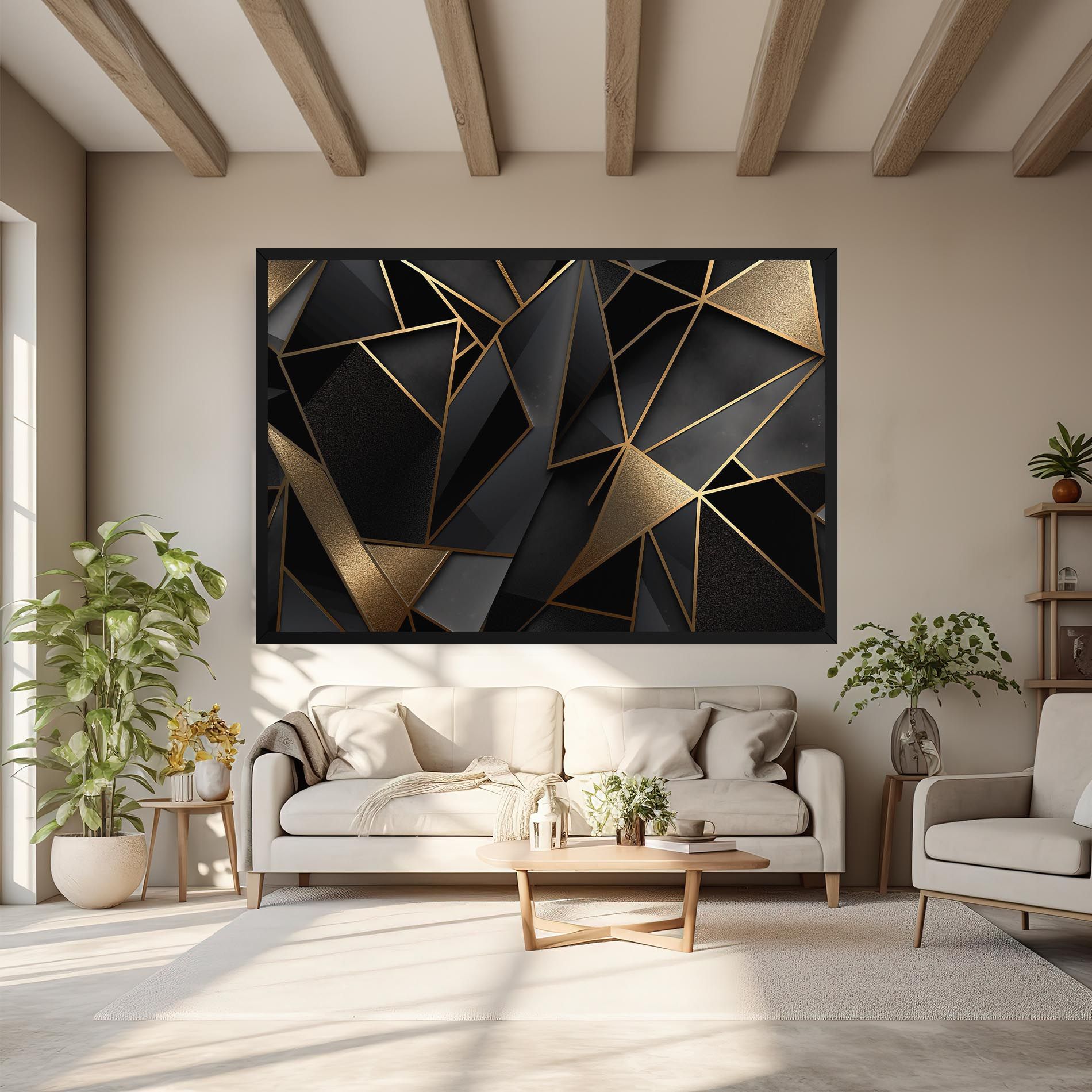 Abstract Golden Art mockup 6