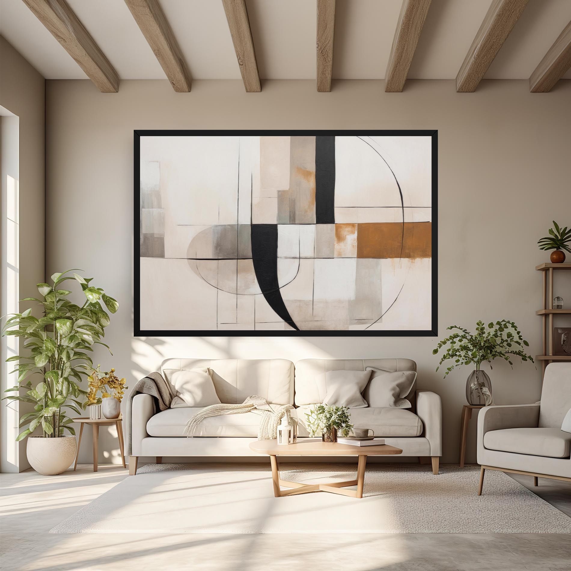 Black Abstract Lines mockup 6