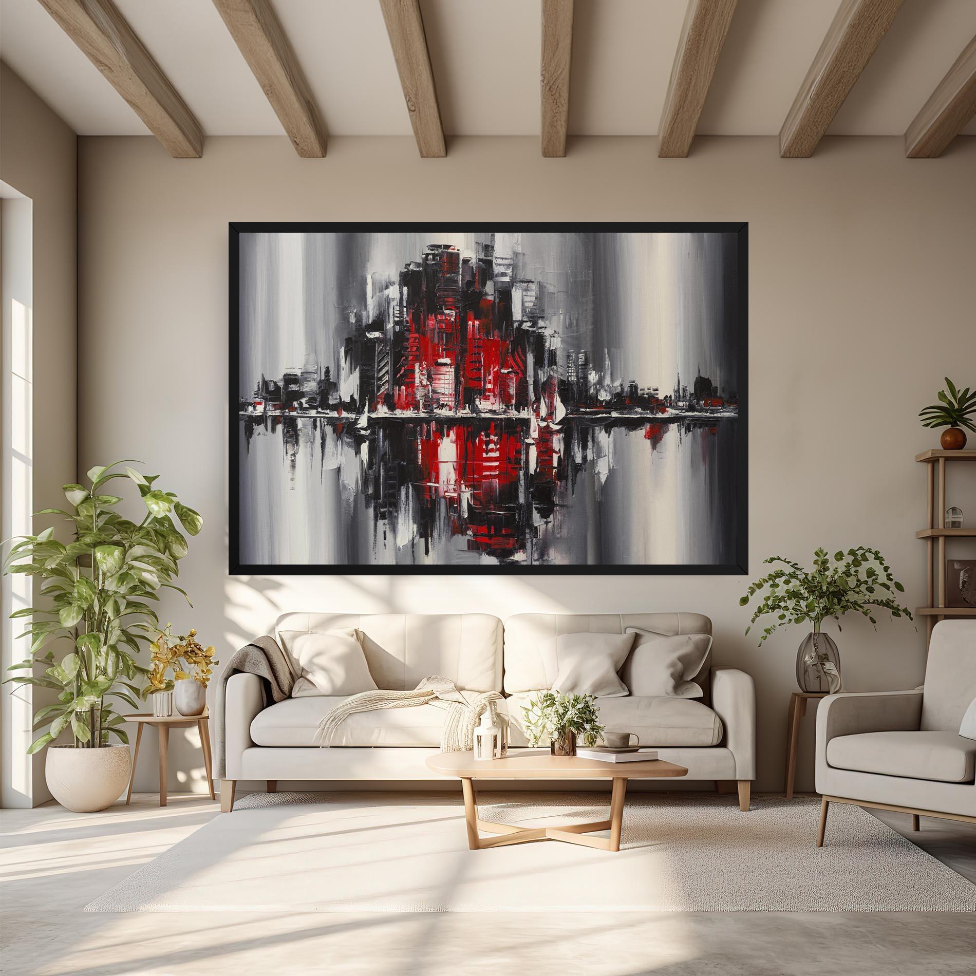 Leinwandbild Cityscape mockup 6