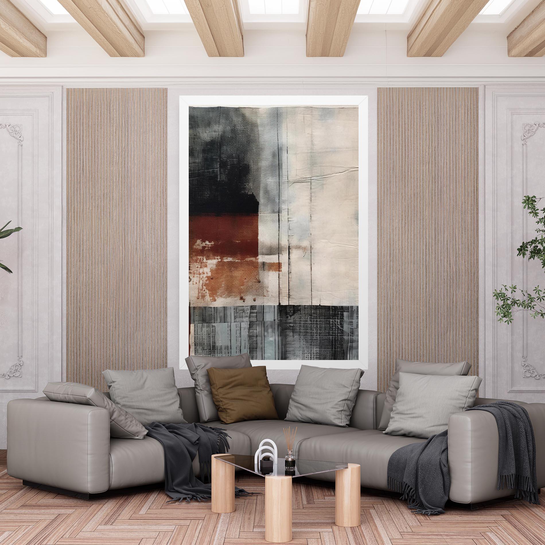 Leinwandbild Abstract Painting mockup 6