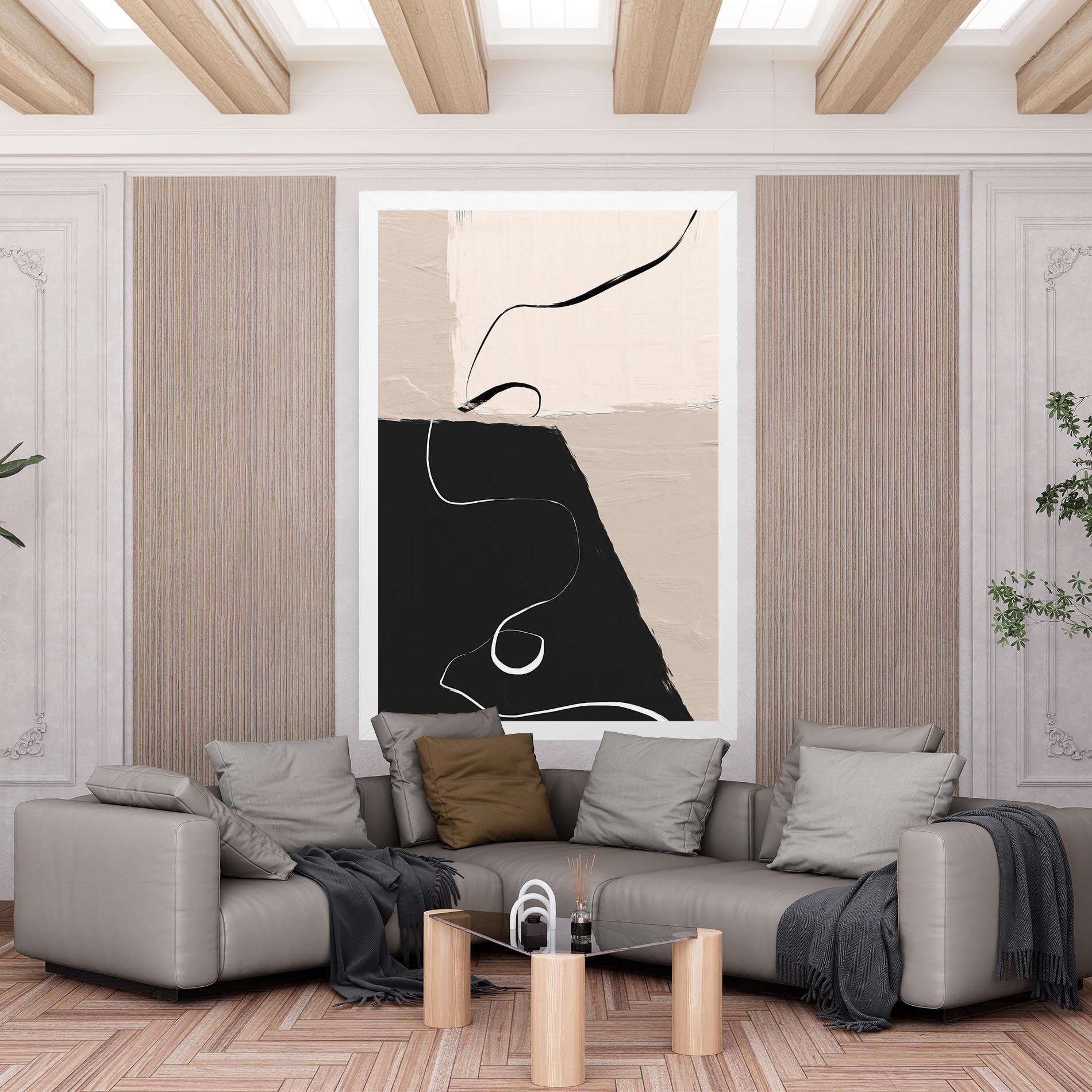 Black Brushstrokes mockup 6