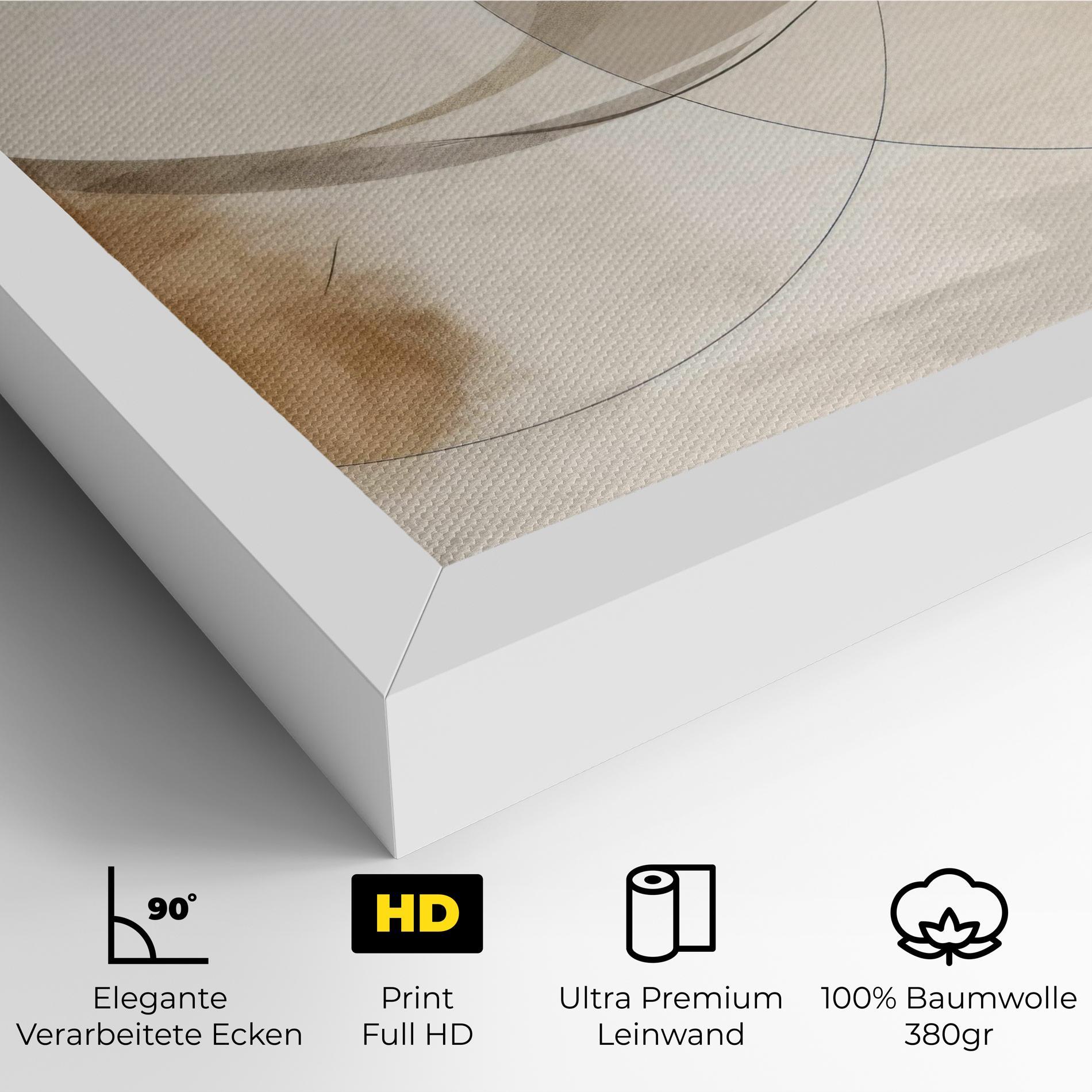 Leinwandbild Abstract Circle Painting mockup 4