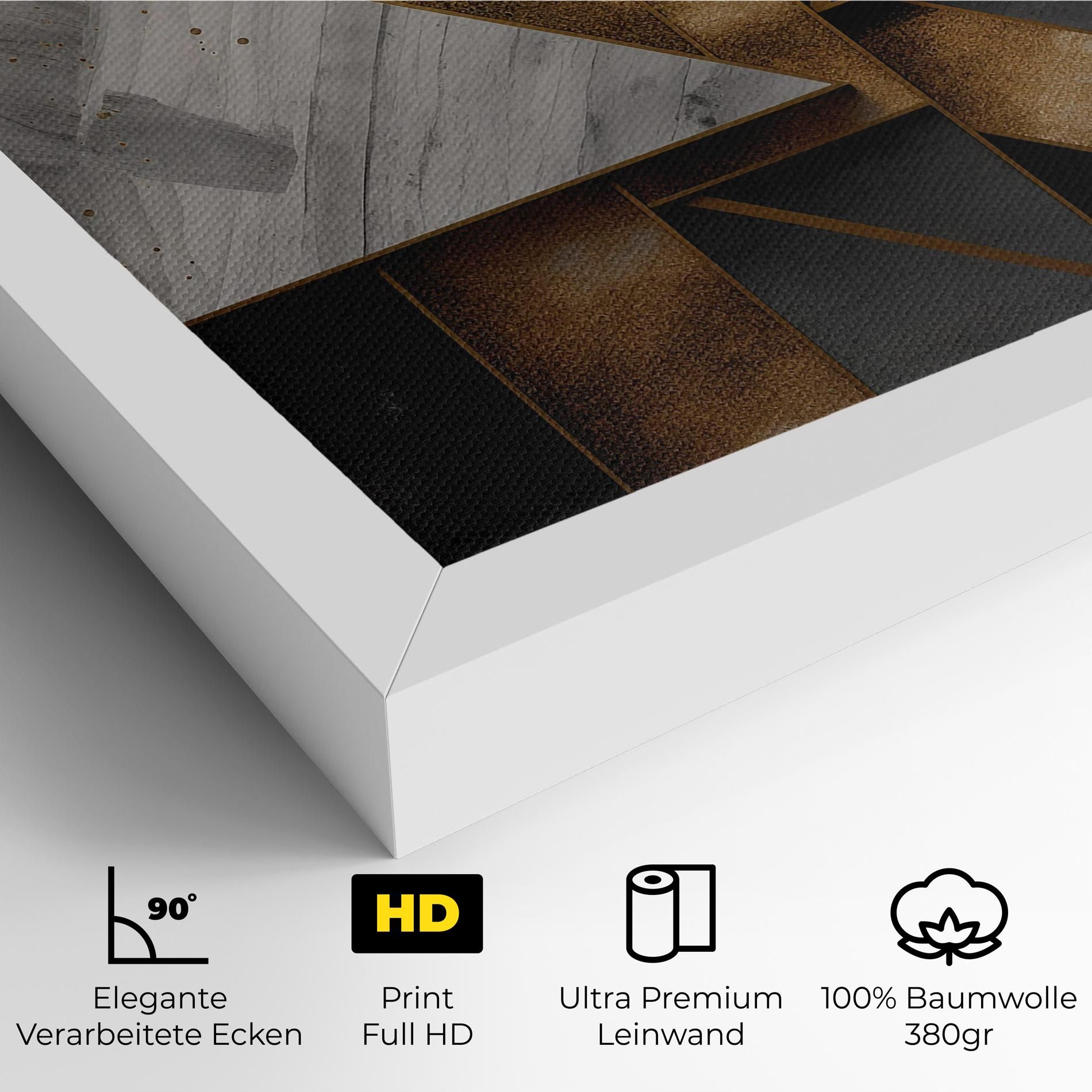 Abstract Gold Square mockup 4