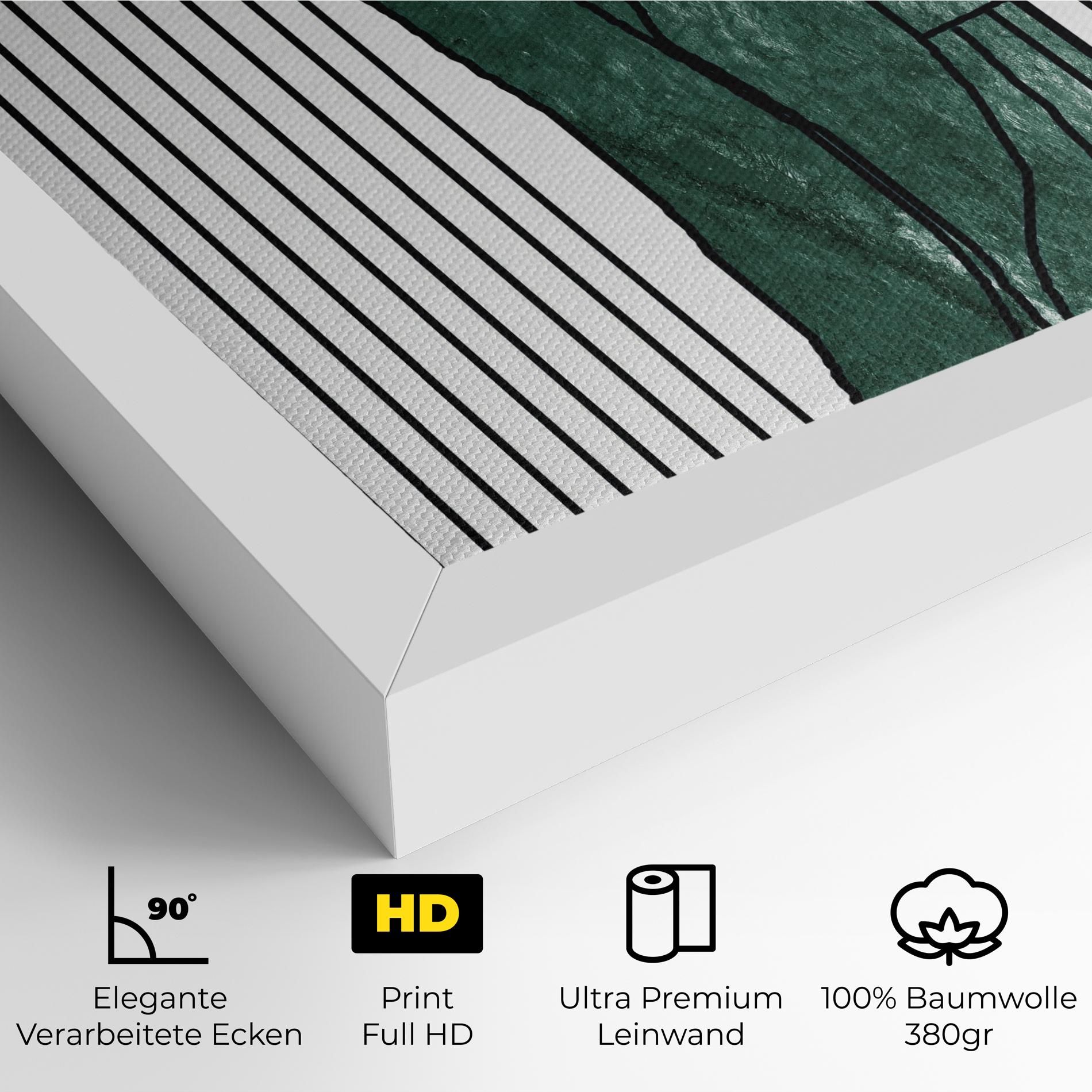 Abstract Green Face mockup 4