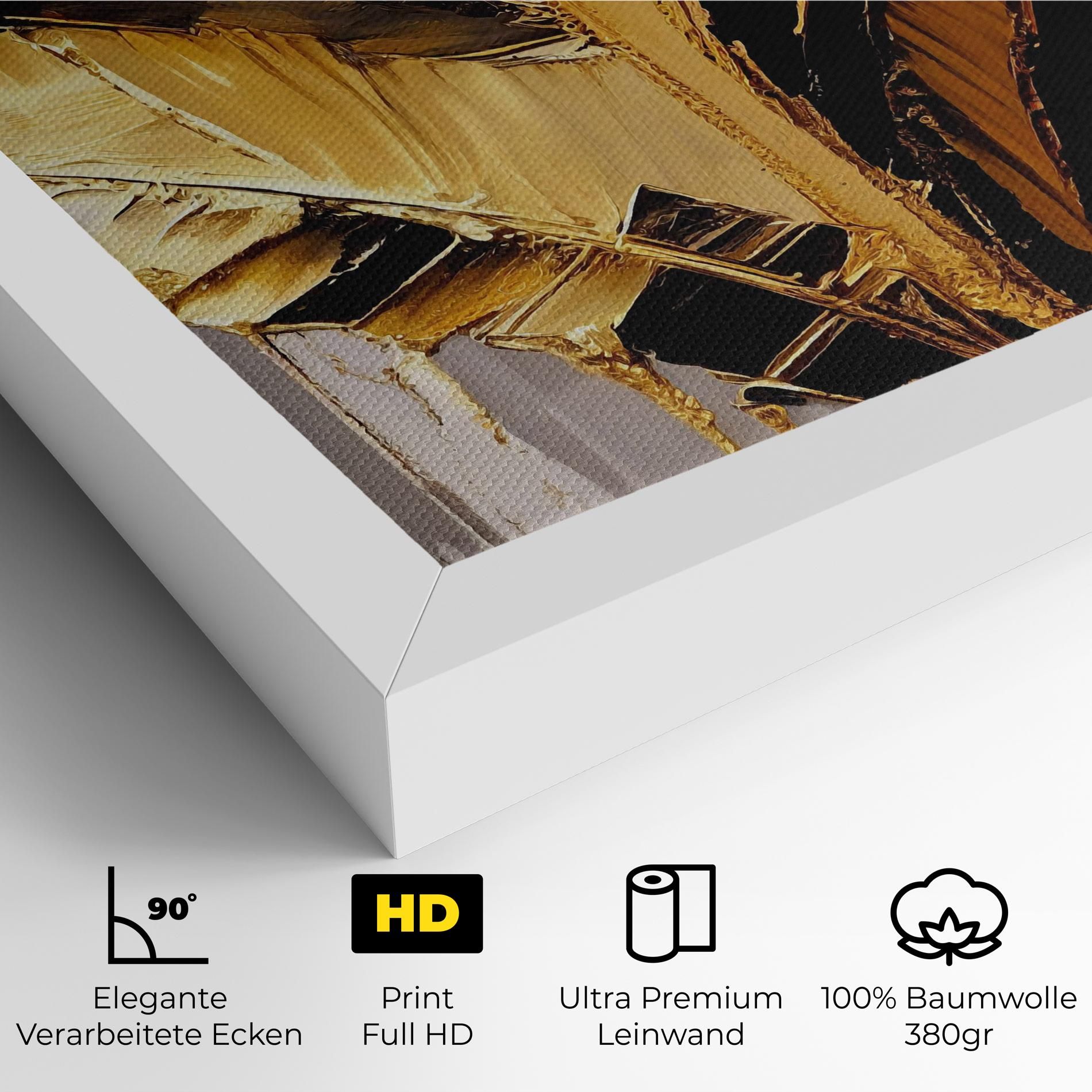 Balck With Gold Leafs mockup 4