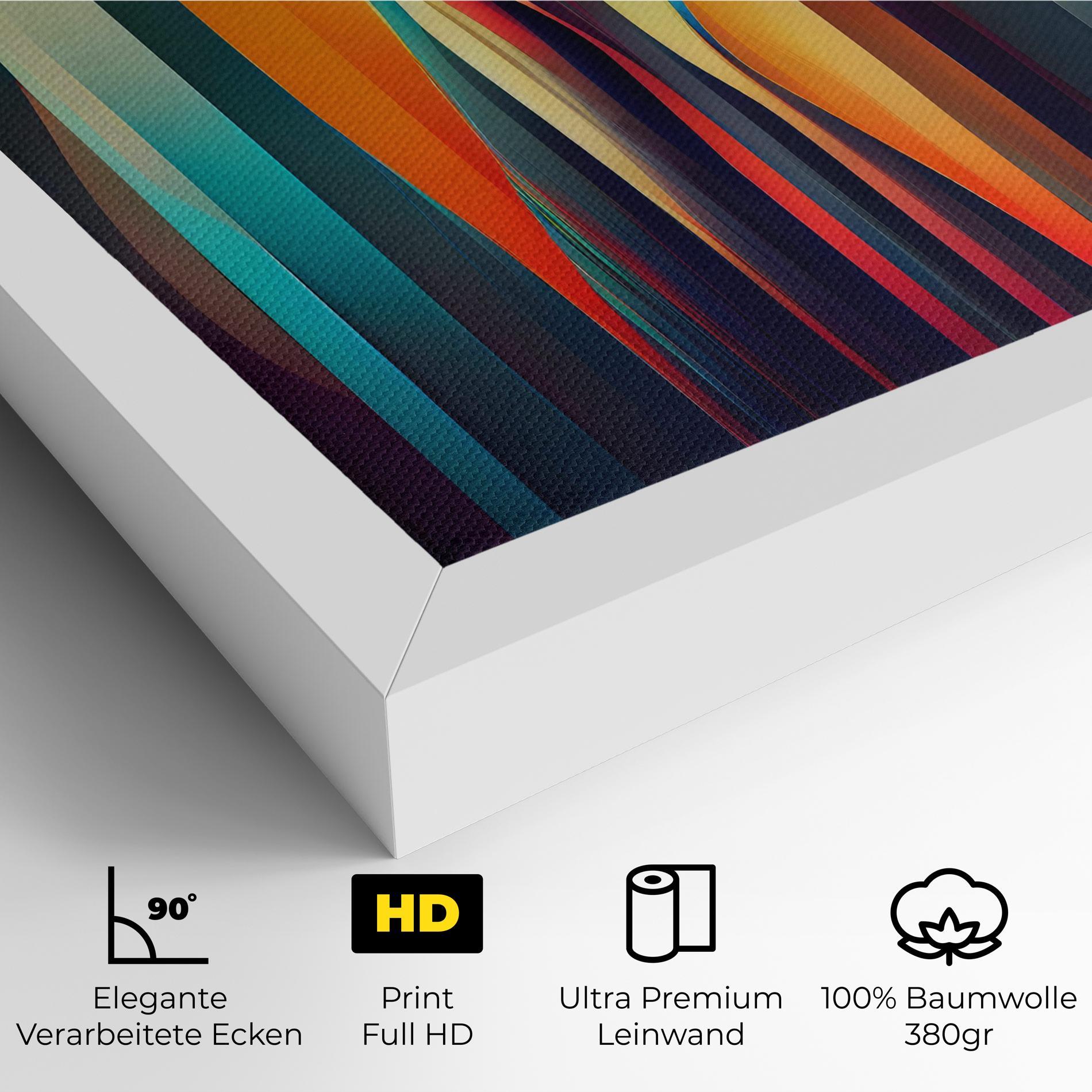 Leinwandbild Colorful Geometric Background mockup 4