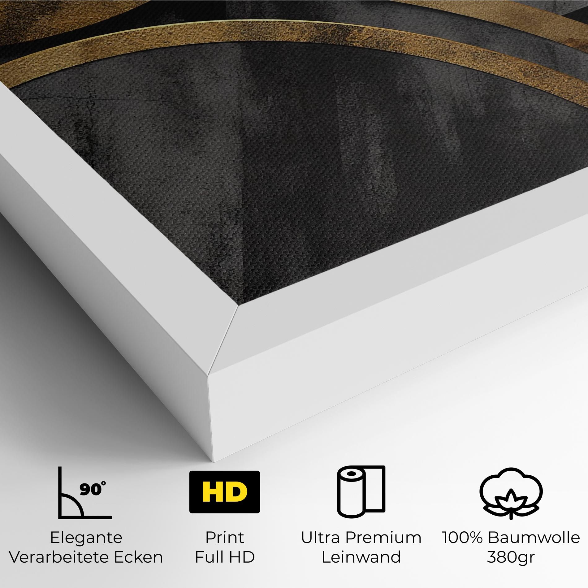 Grey With Gold Painting mockup 4